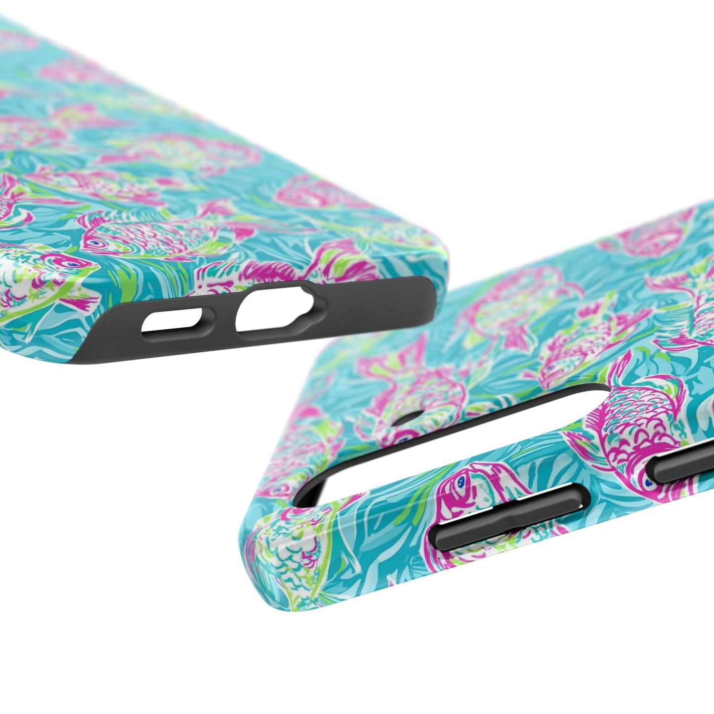 Under the Sea | Colorful Fish Design, Hot Pink Blue Green, Fishing Gifts, Ocean Lover, Marine Life Accessories, Protective Cover