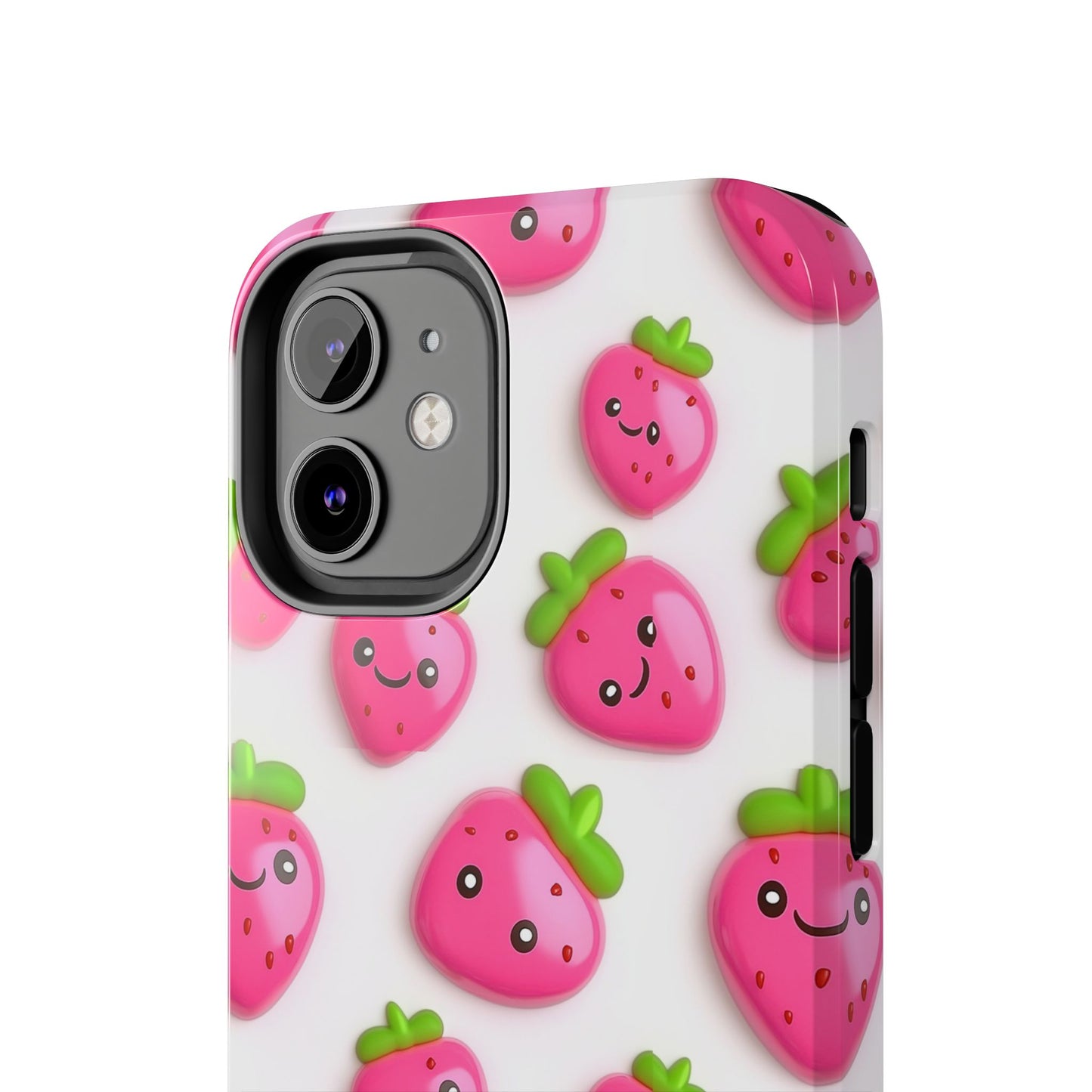 Quirky Chic | Smiling Strawberries Tough Phone Case