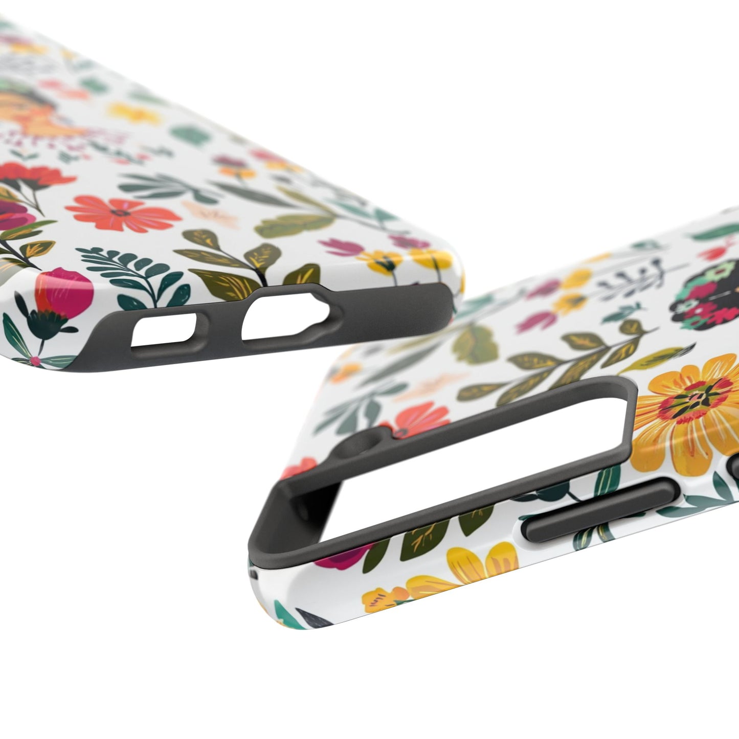 Frida Collection | Frida Kahlo Among Flowers, Colorful Mexican Inspired, Tough Phone Cases, Protective Cell Phone Cover, Hard Shell Phone