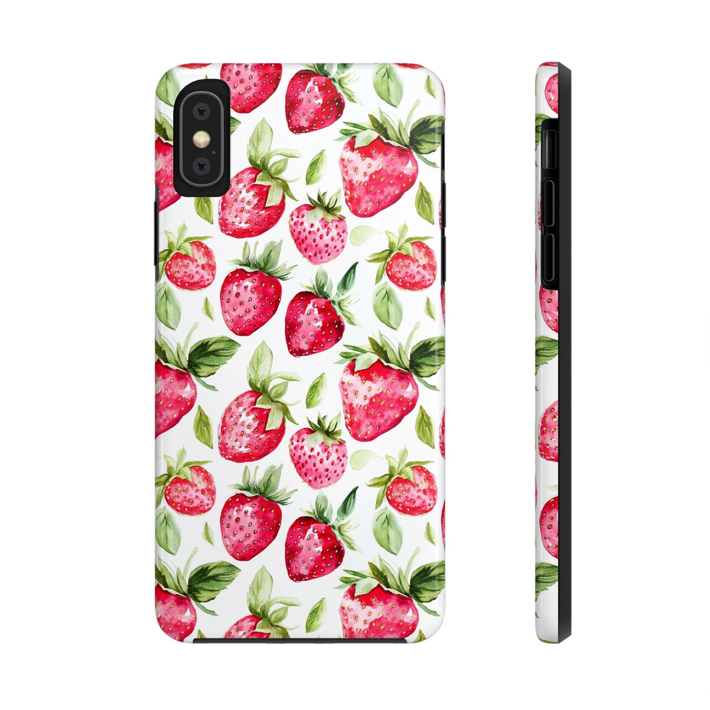 Nature Lover | Strawberry Watercolor Tough Phone Case