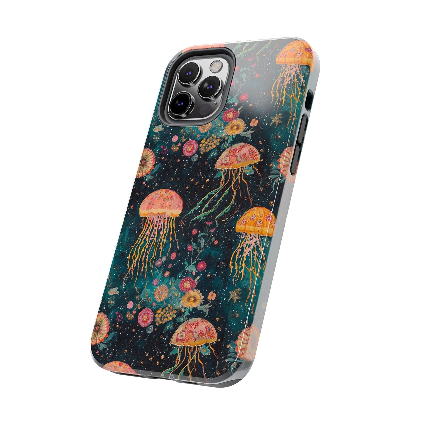 Under the Sea | Jellyfish Phone Cases, Floral Ocean Design, Sea Creature Protective Cover, Unique Tech Accessories, Underwater Theme Gifts, Tough Phone
