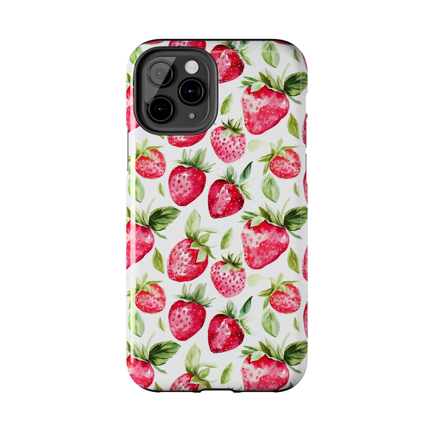 Nature Lover | Strawberry Watercolor Tough Phone Case