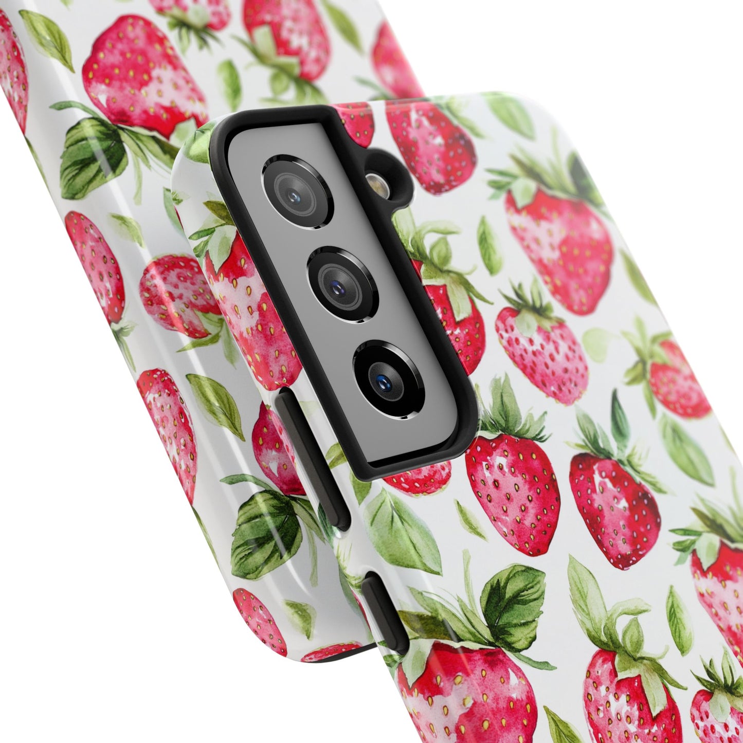 Nature Lover | Strawberry Watercolor Tough Phone Case