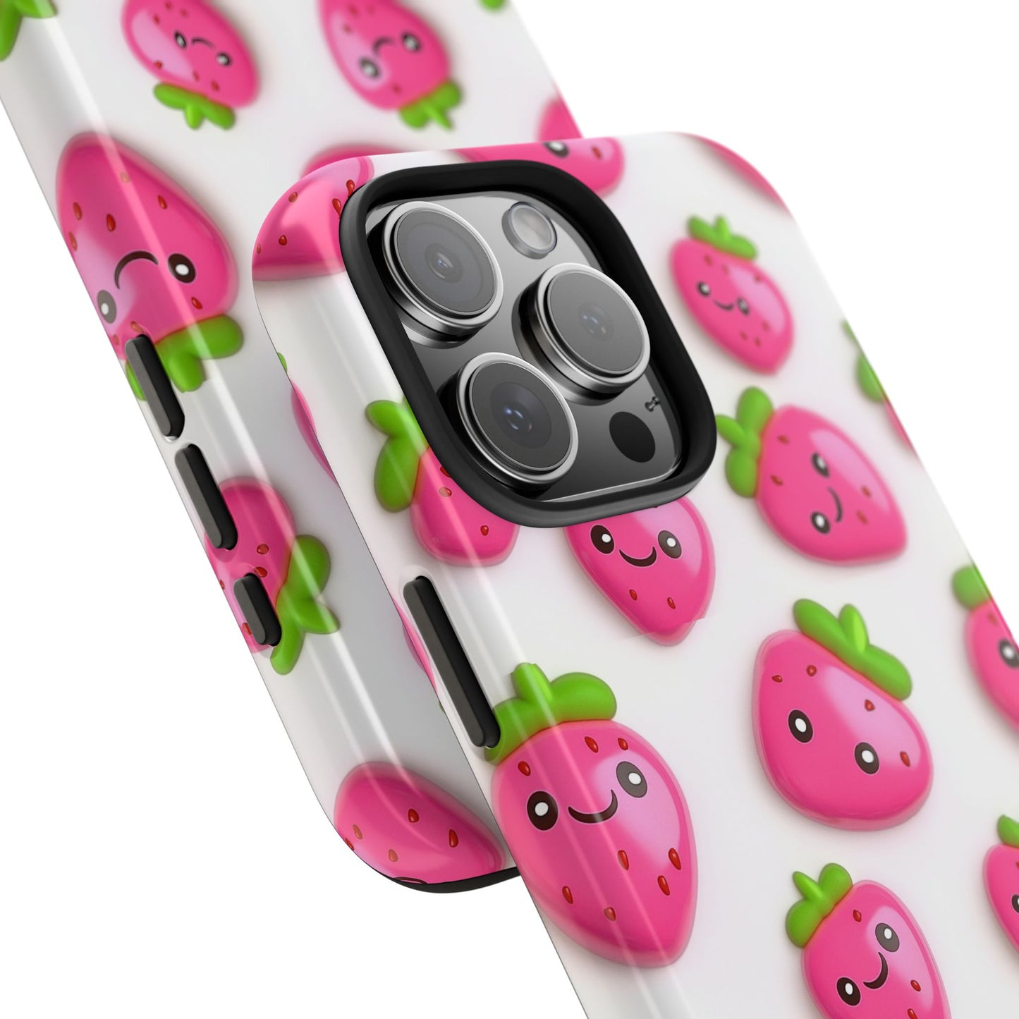 Quirky Chic | Smiling Strawberries Tough Phone Case