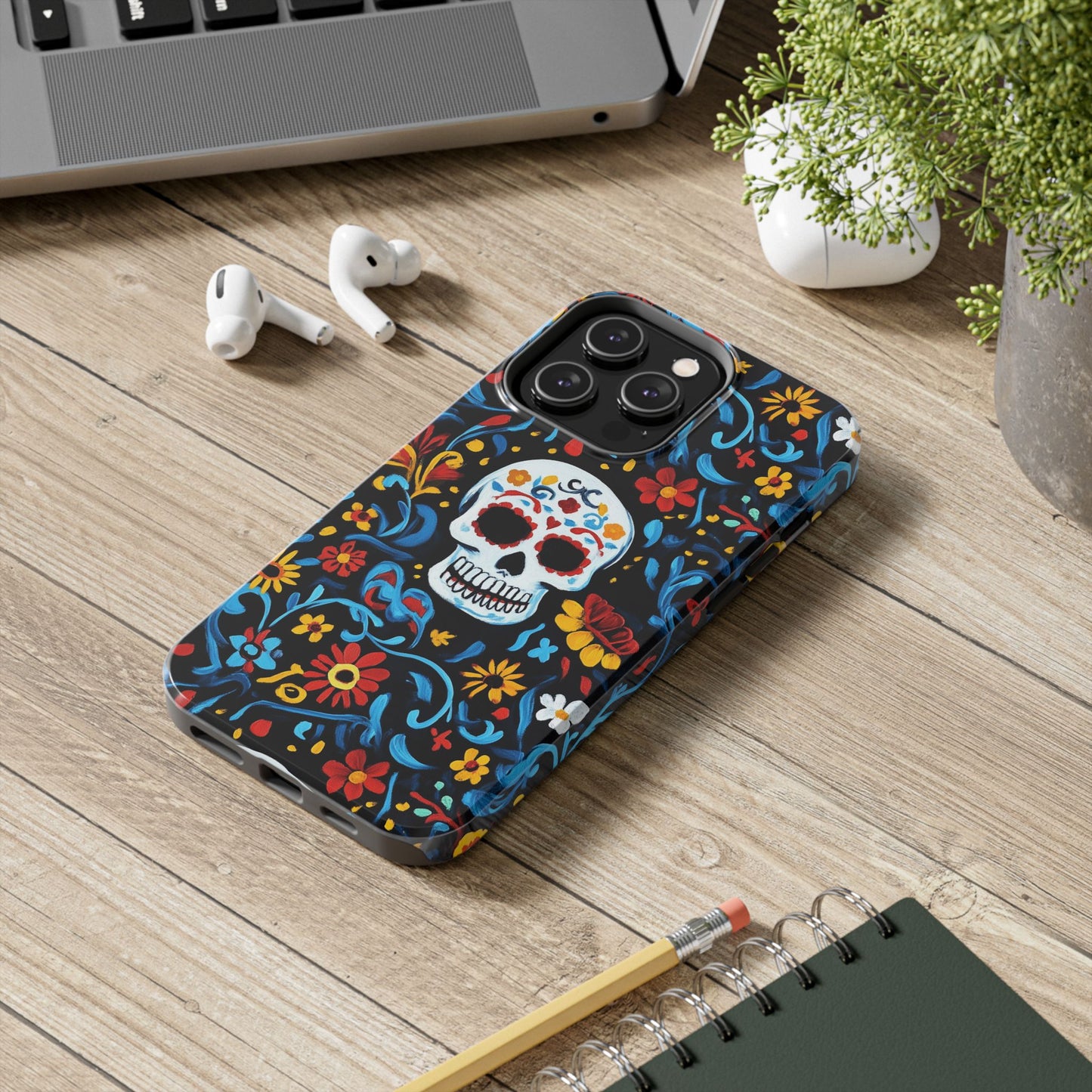 Mexicana de Corazon | Day of the Dead Tough Phone Case, Sugar Skull