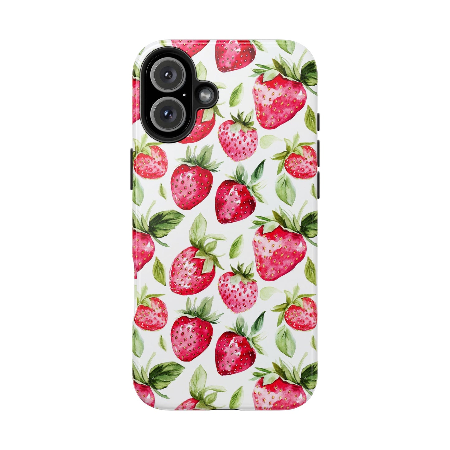 Nature Lover | Strawberry Watercolor Tough Phone Case
