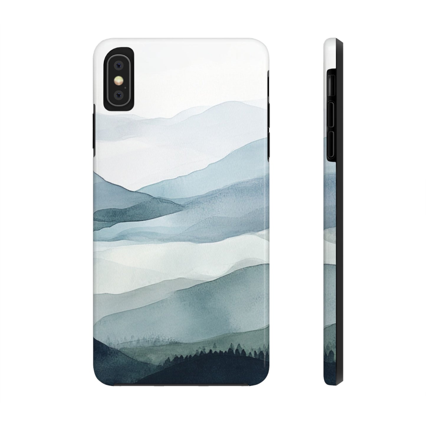 Majestic Mountains | Watercolor Mountain Scene Tough Phone Case