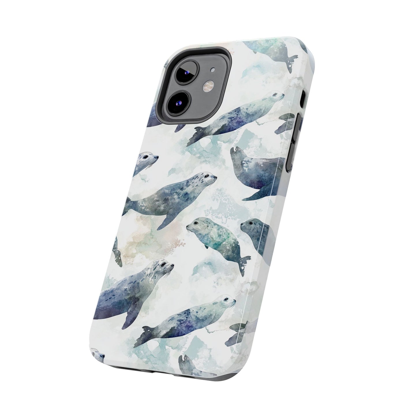 Animal Instinct | Watercolor Leopard Seals