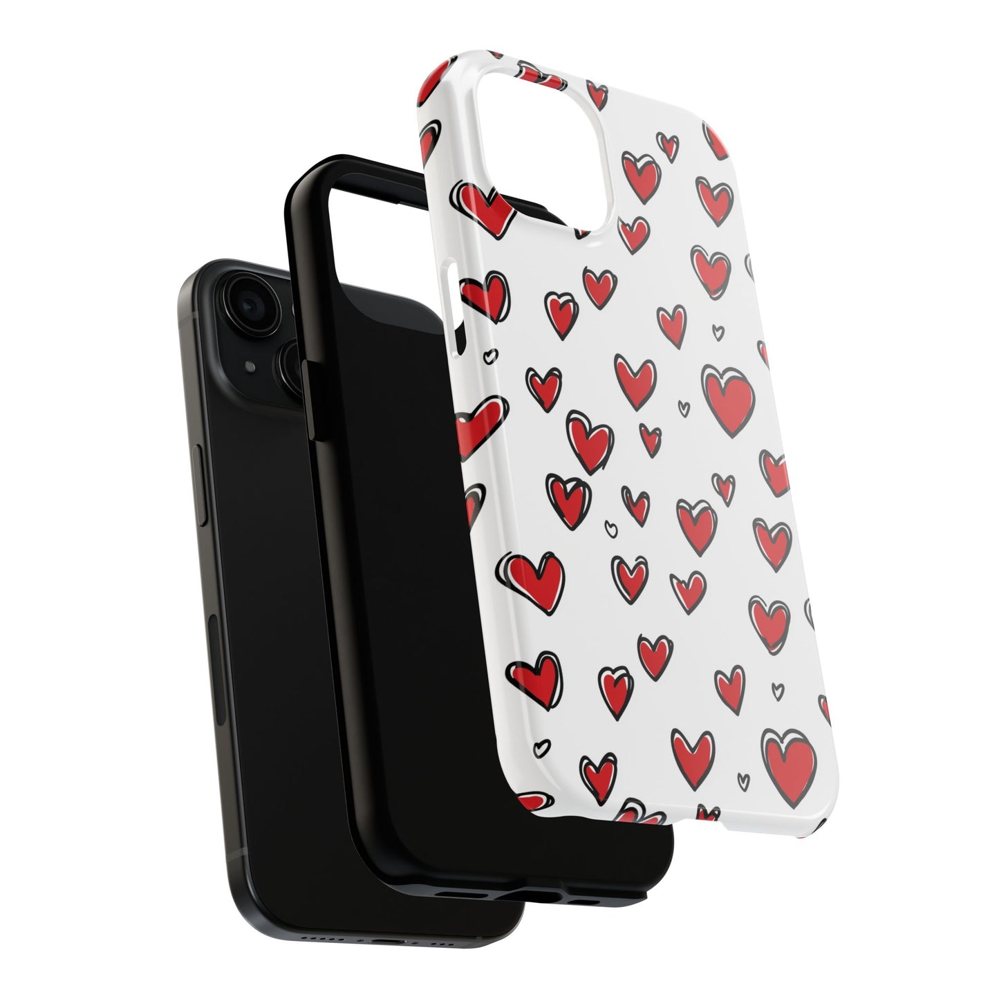 Love is in the Air | Red Hearts Tough Phone Case