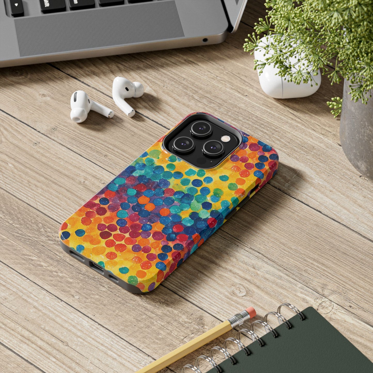 Trendy Spots | Rainbow Polka Dots Phone Case