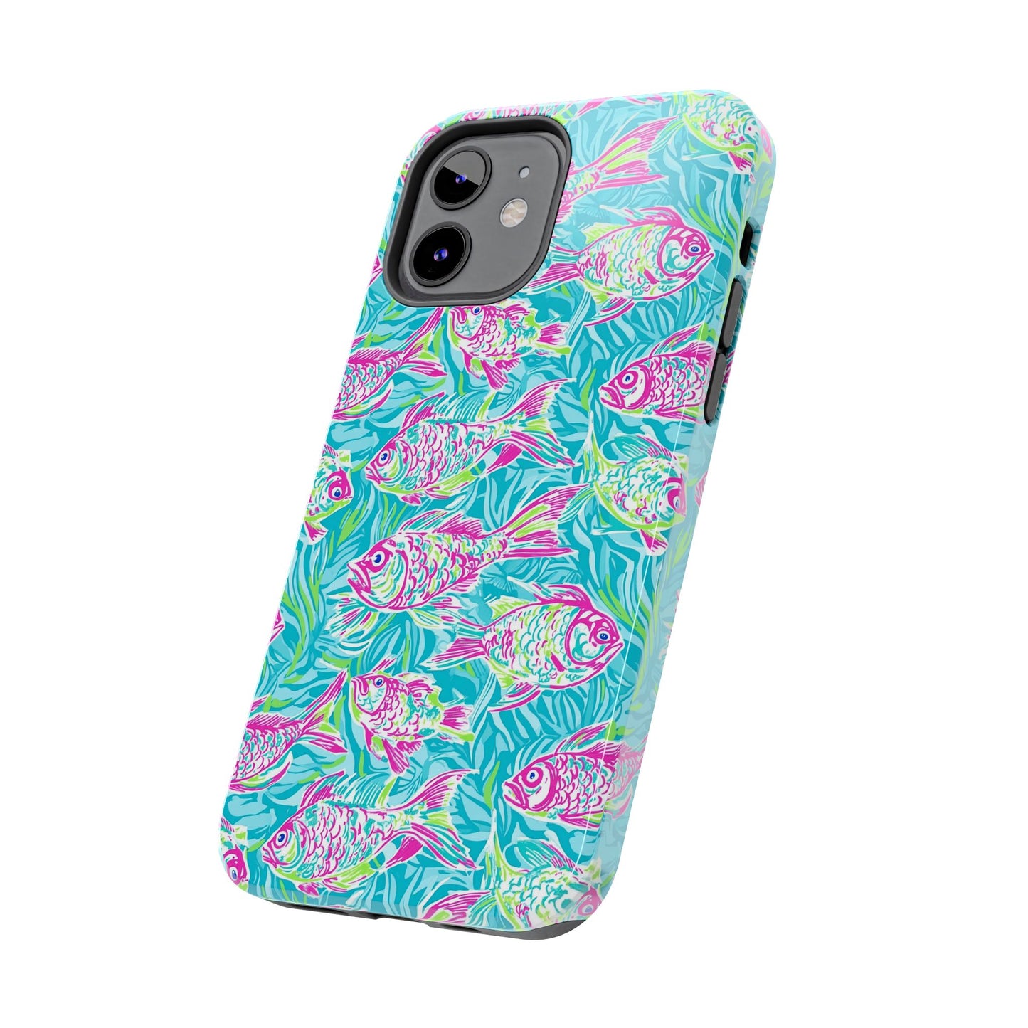 Under the Sea | Colorful Fish Design, Hot Pink Blue Green, Fishing Gifts, Ocean Lover, Marine Life Accessories, Protective Cover