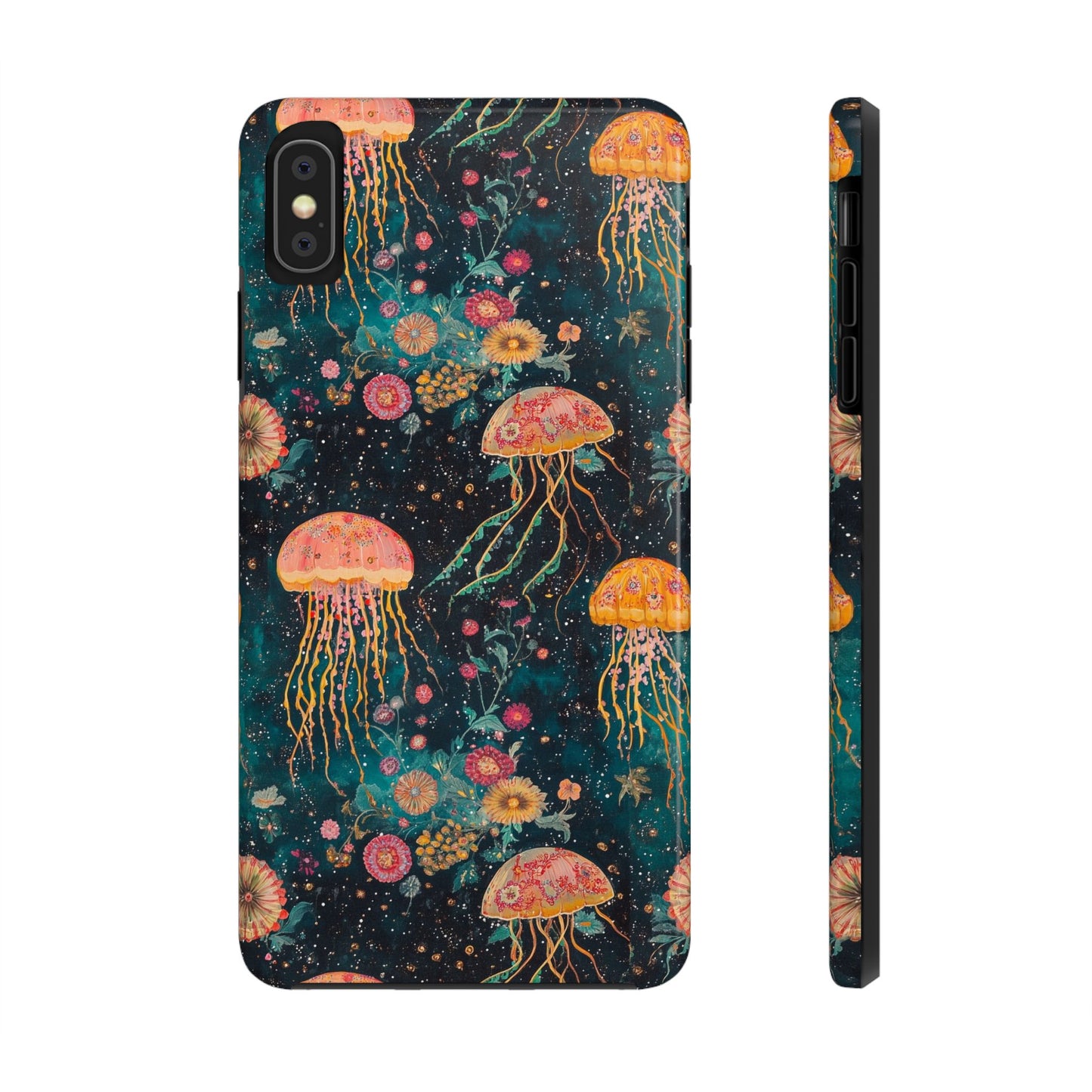 Under the Sea | Jellyfish Phone Cases, Floral Ocean Design, Sea Creature Protective Cover, Unique Tech Accessories, Underwater Theme Gifts, Tough Phone