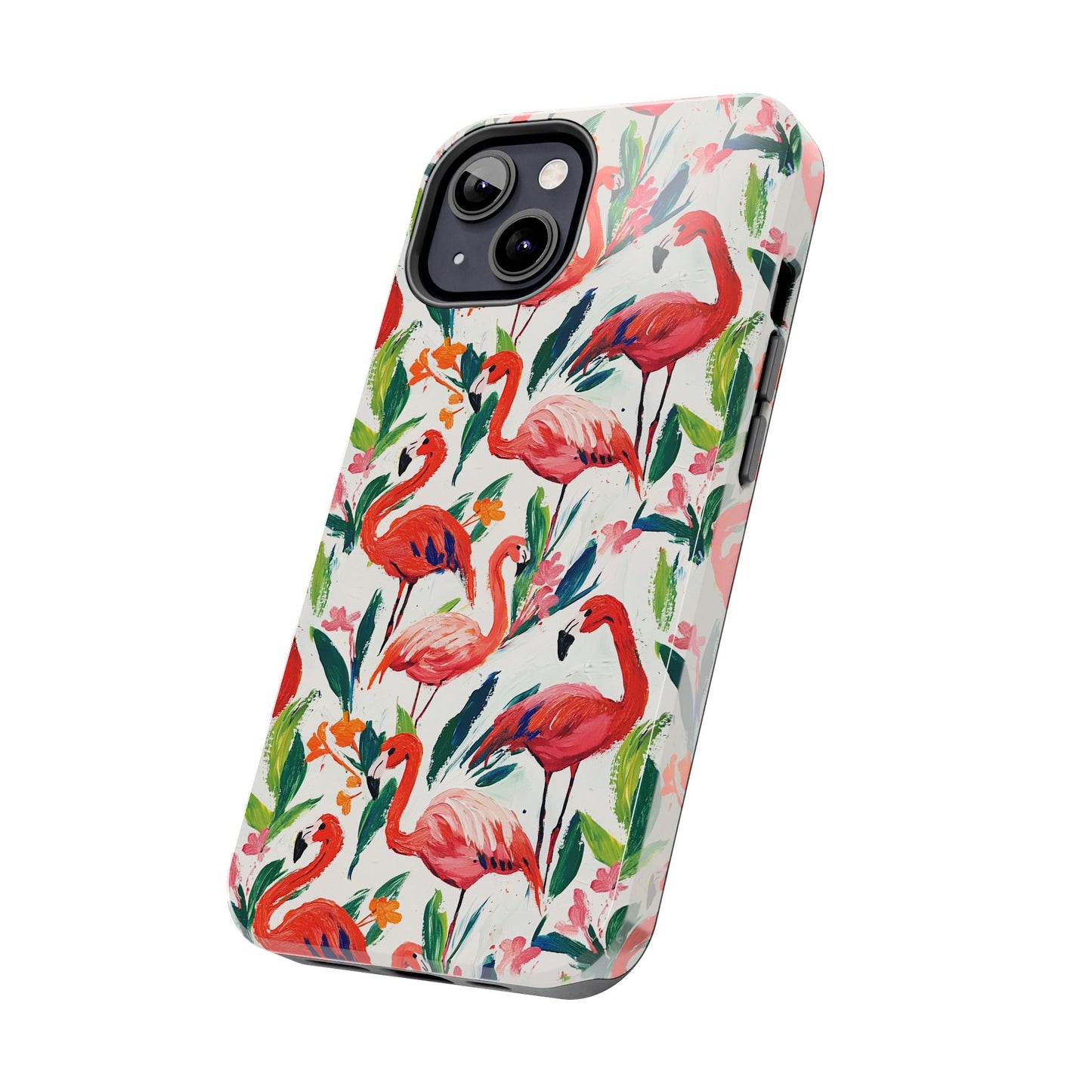 Animal Instinct | Flamingos Tough Phone Case