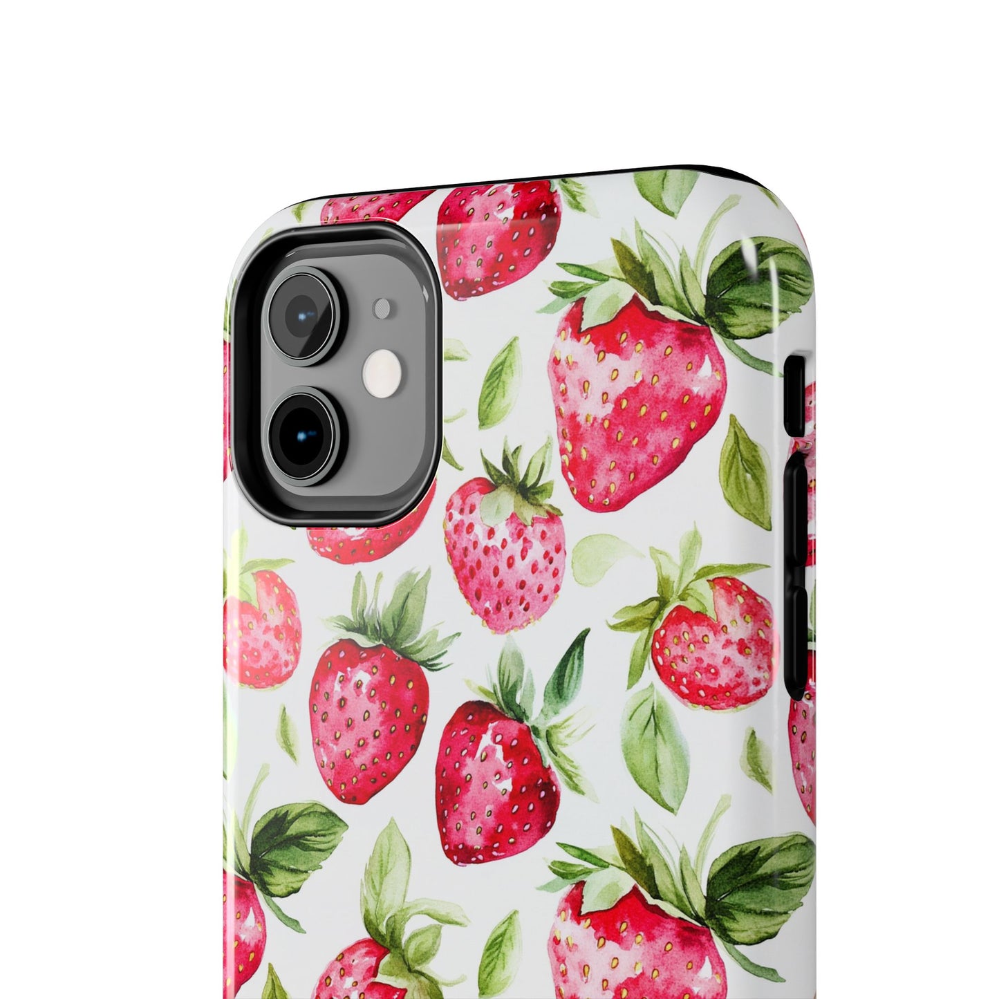 Nature Lover | Strawberry Watercolor Tough Phone Case
