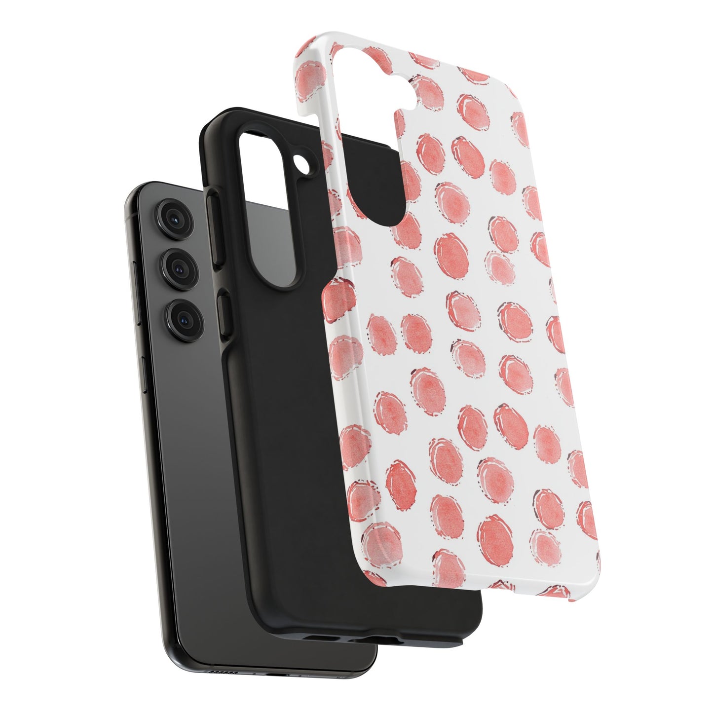 Trendy Spots | Pink Polka Dot Tough Phone Case