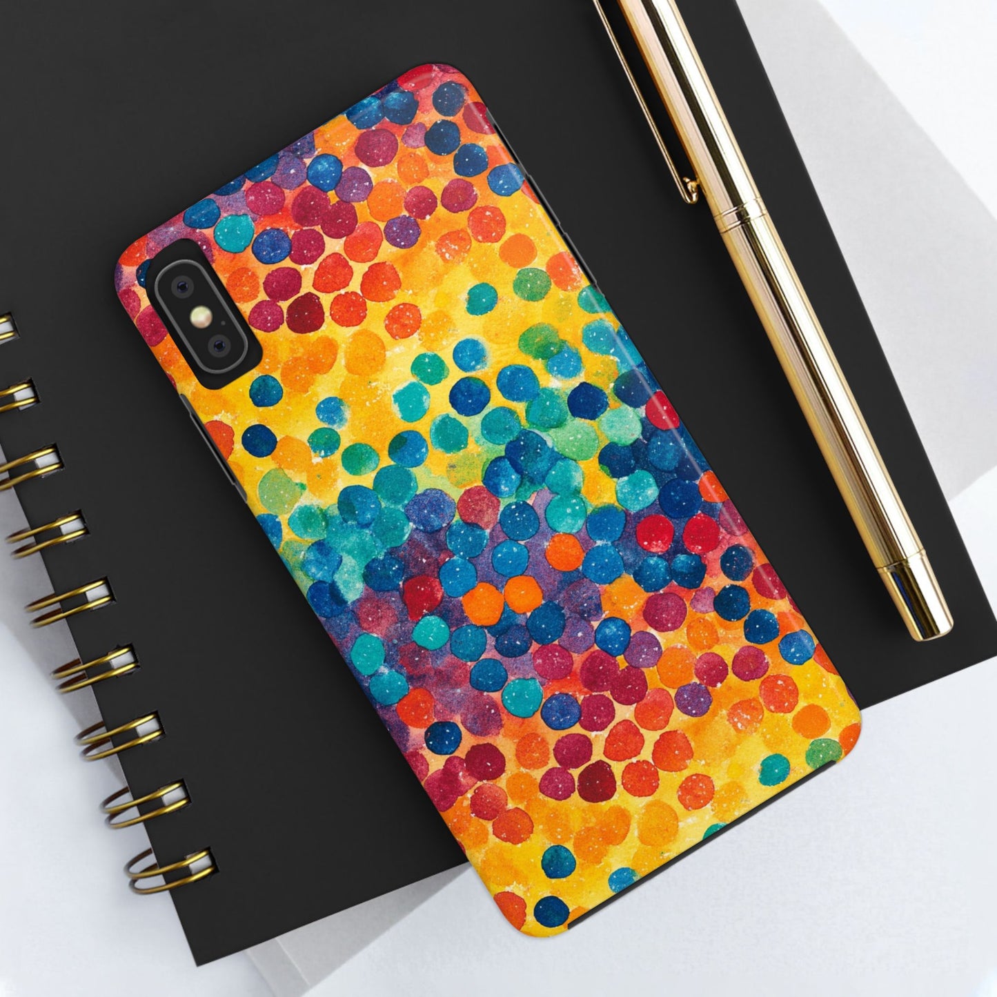 Trendy Spots | Rainbow Polka Dots Phone Case
