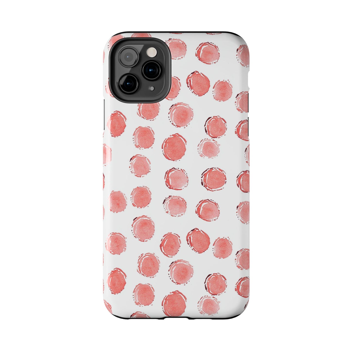 Trendy Spots | Pink Polka Dot Tough Phone Case