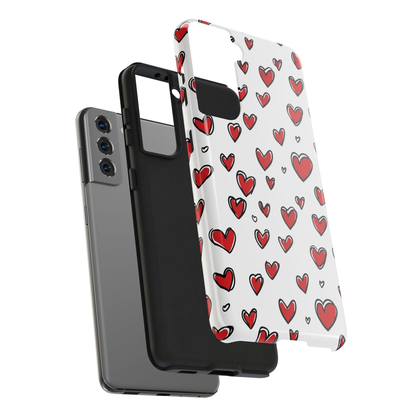 Love is in the Air | Red Hearts Tough Phone Case