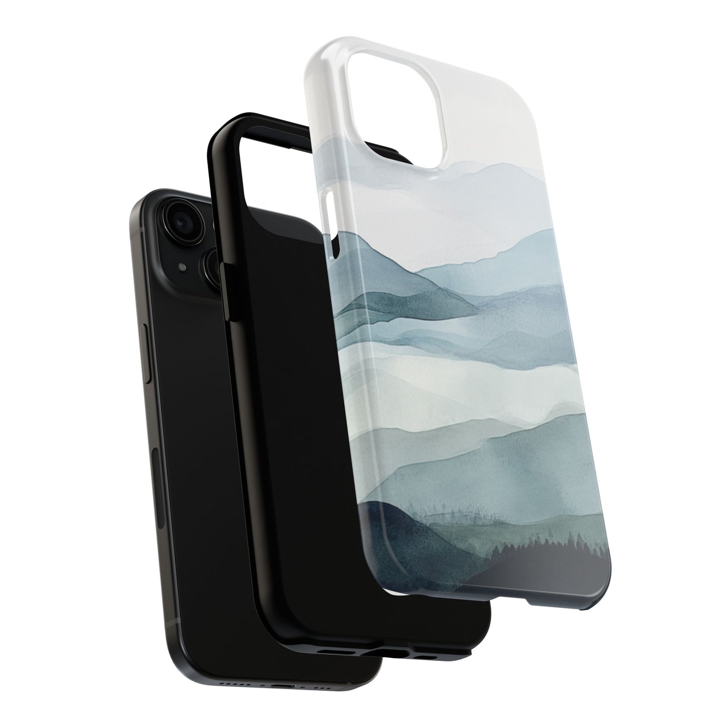 Majestic Mountains | Watercolor Mountain Scene Tough Phone Case