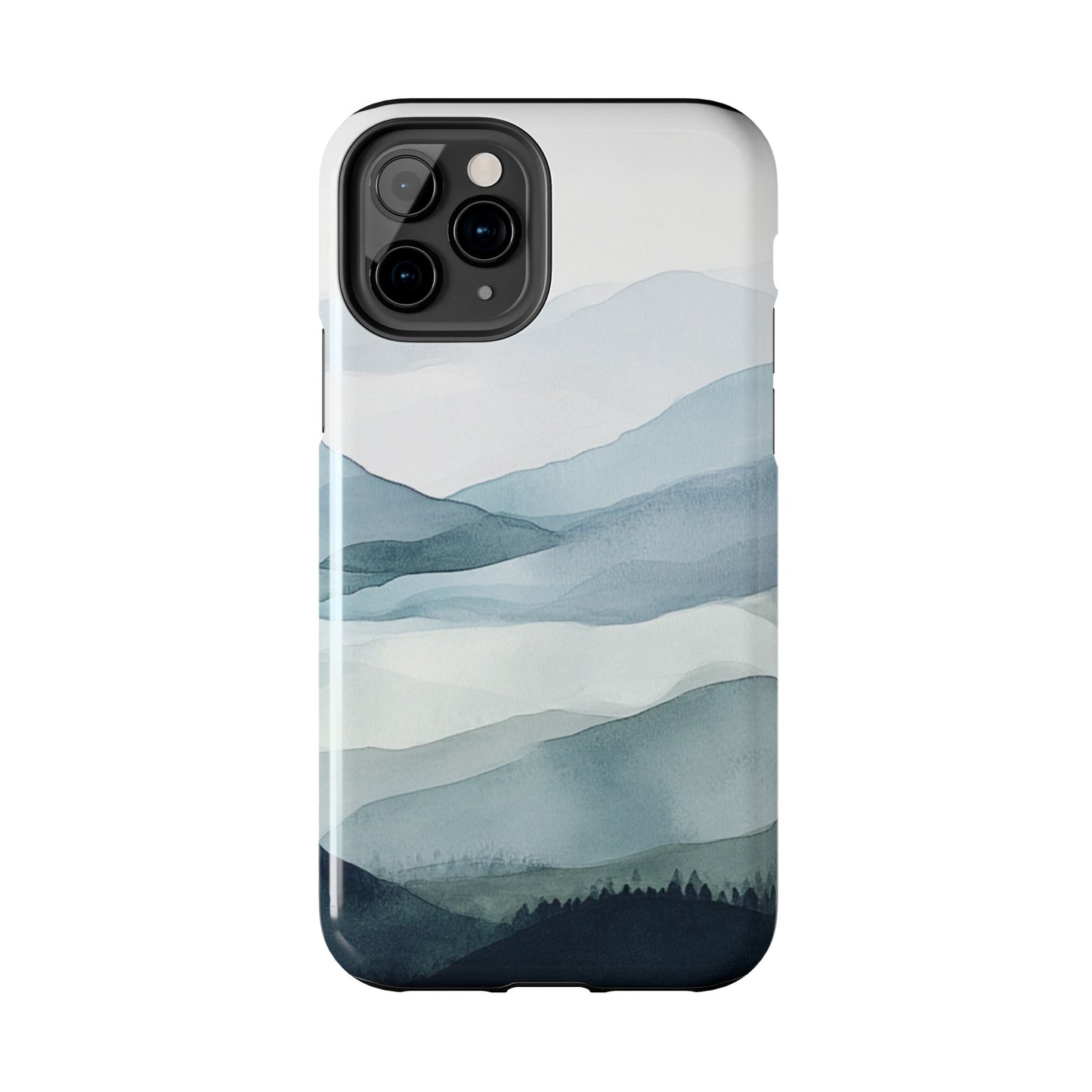 Majestic Mountains | Watercolor Mountain Scene Tough Phone Case