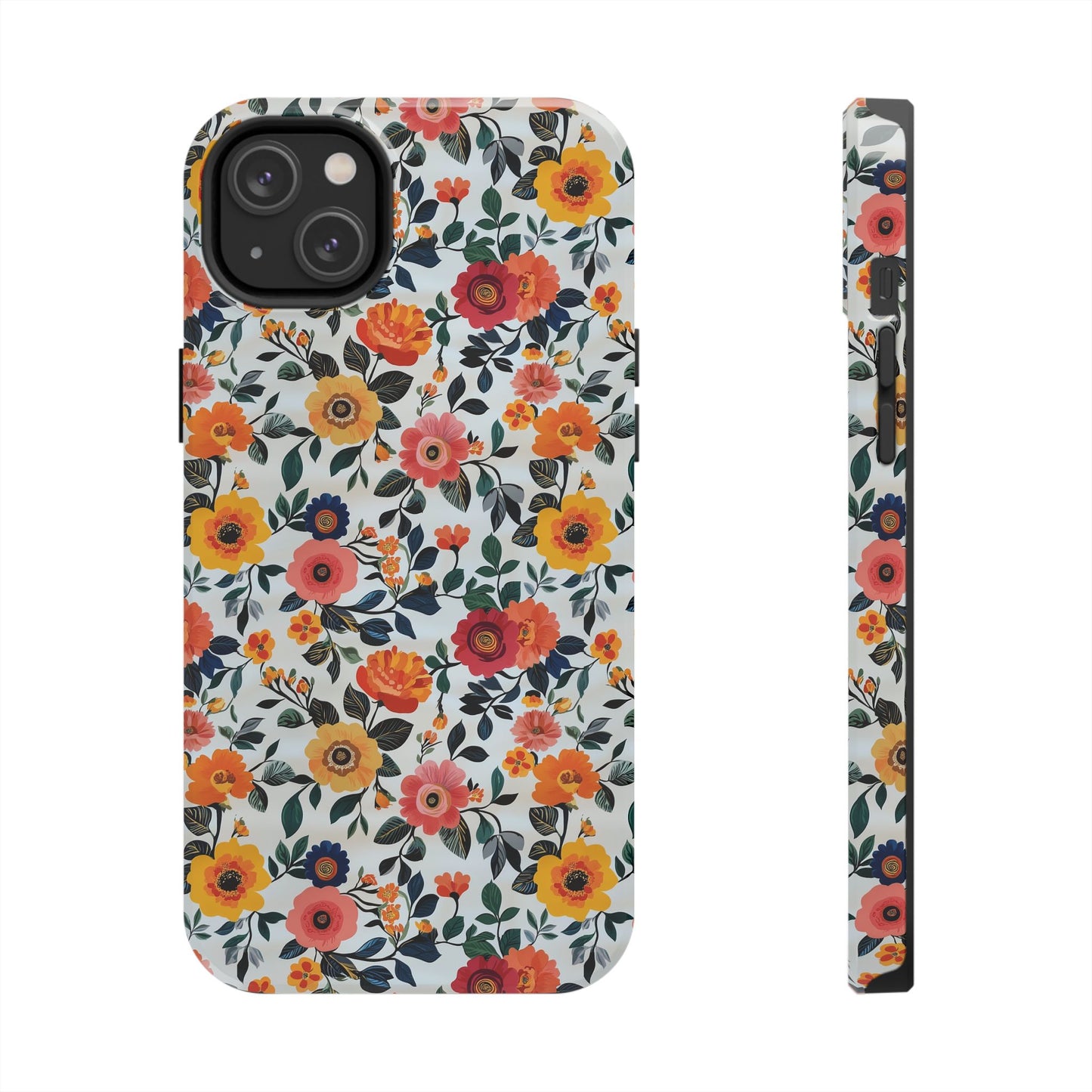 In Bloom | Small Colorful Flowers Tough Phone Cases