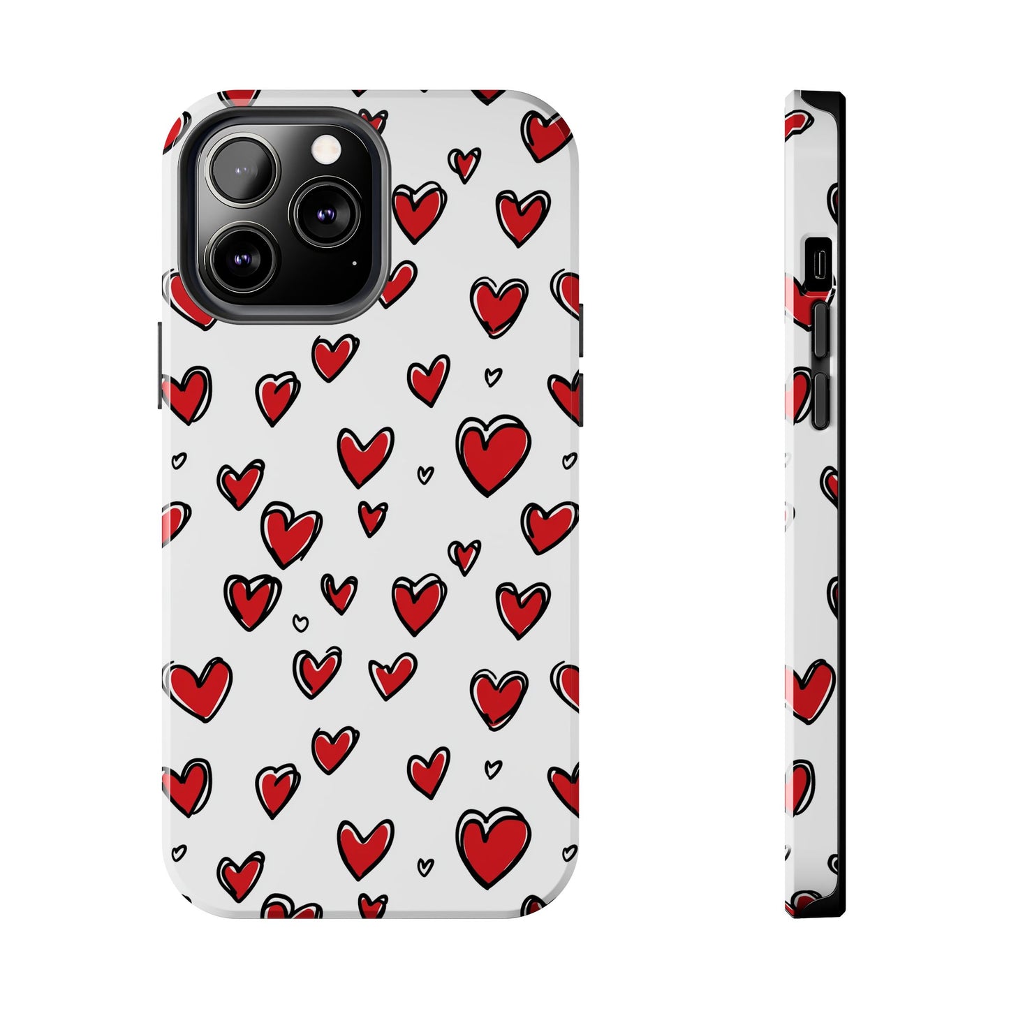 Love is in the Air | Red Hearts Tough Phone Case