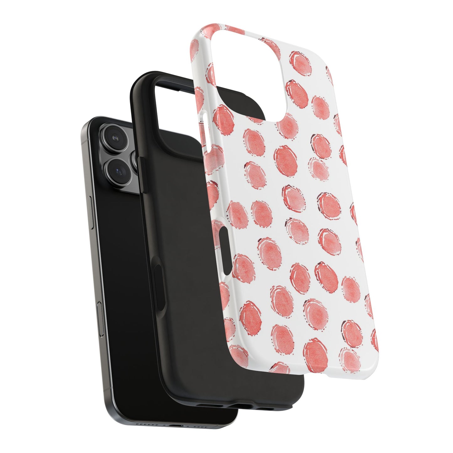 Trendy Spots | Pink Polka Dot Tough Phone Case