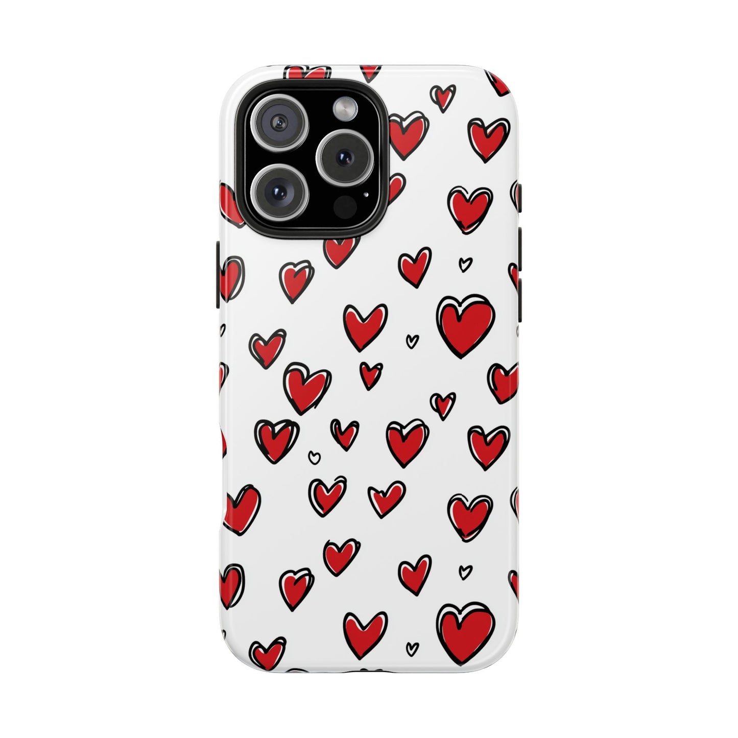 Love is in the Air | Red Hearts Tough Phone Case