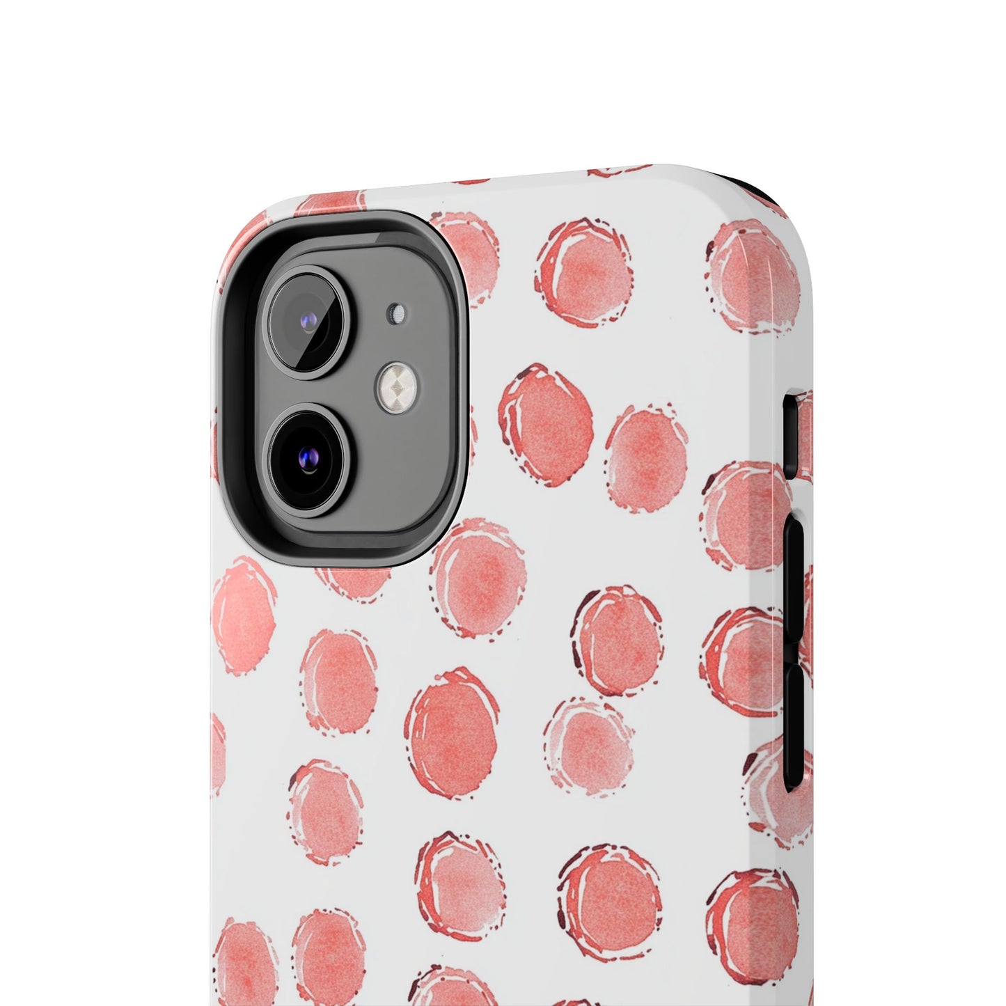 Trendy Spots | Pink Polka Dot Tough Phone Case