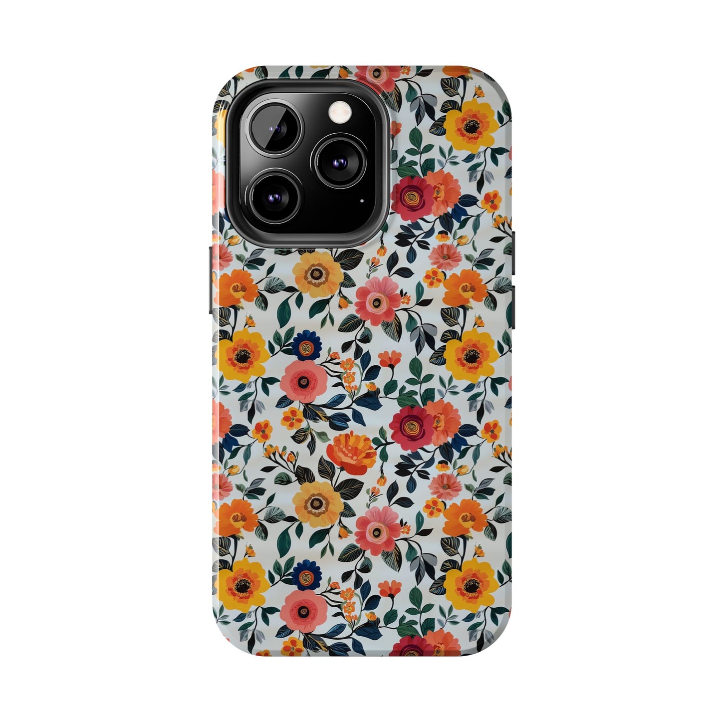 In Bloom | Small Colorful Flowers Tough Phone Cases