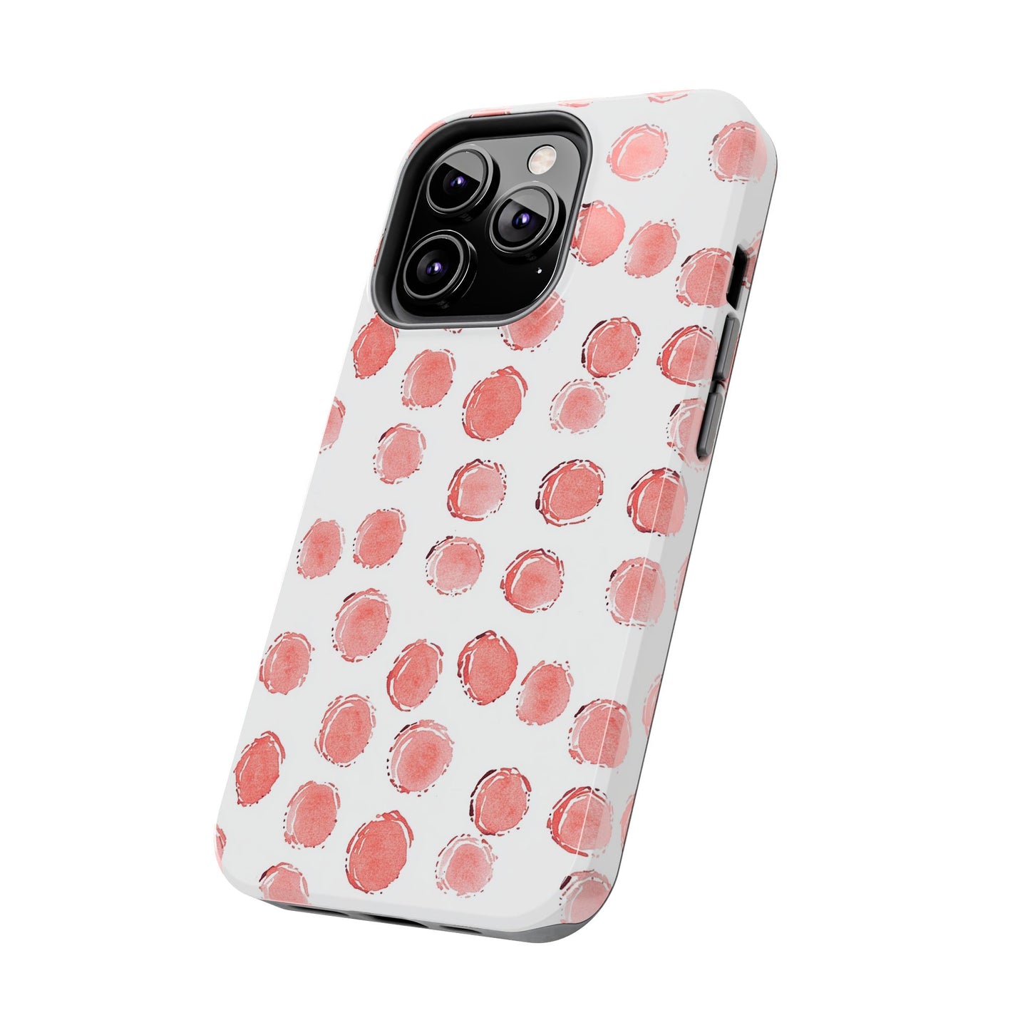 Trendy Spots | Pink Polka Dot Tough Phone Case