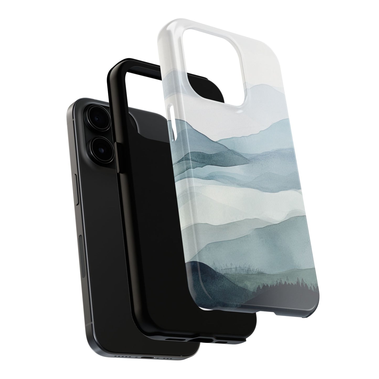 Majestic Mountains | Watercolor Mountain Scene Tough Phone Case