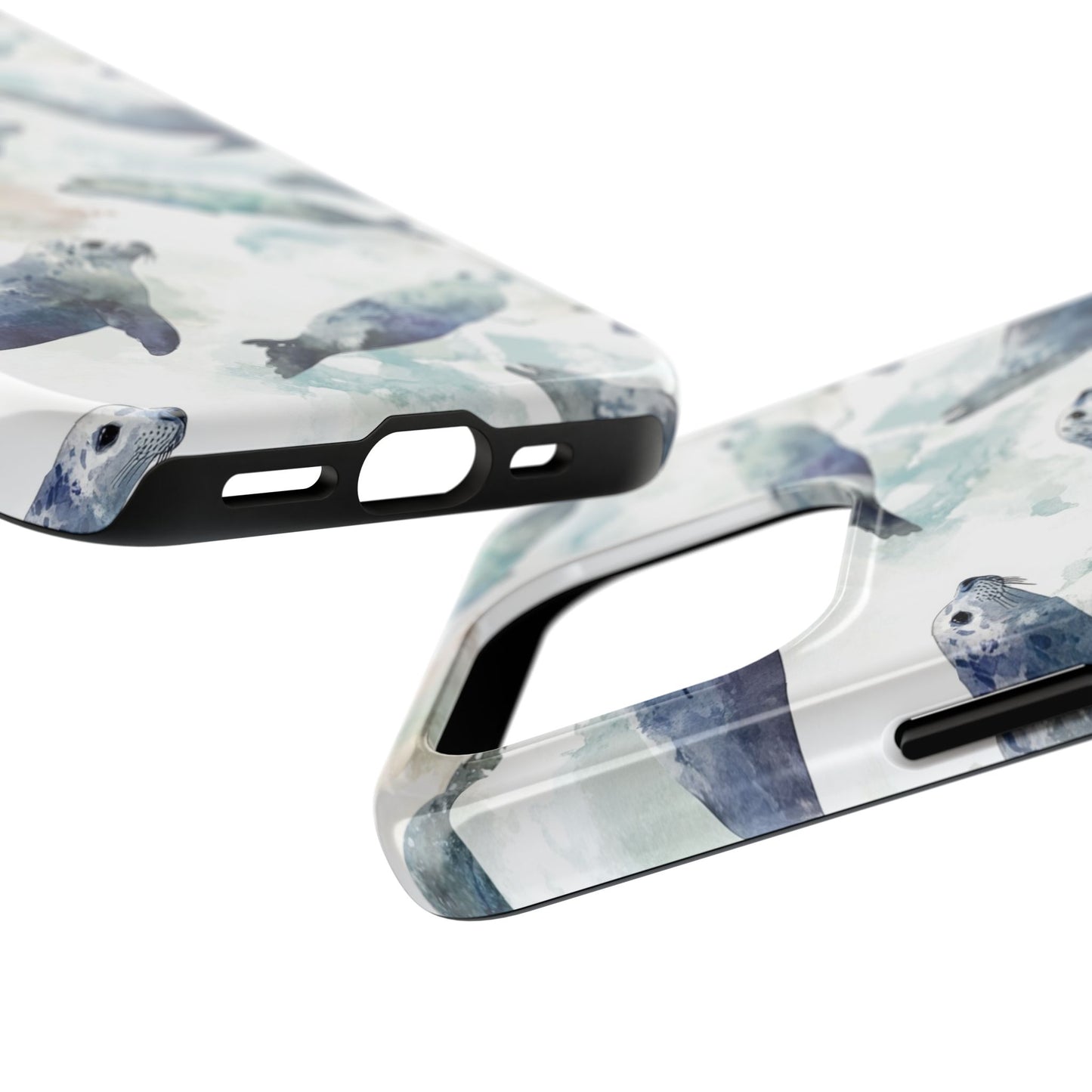 Animal Instinct | Watercolor Leopard Seals