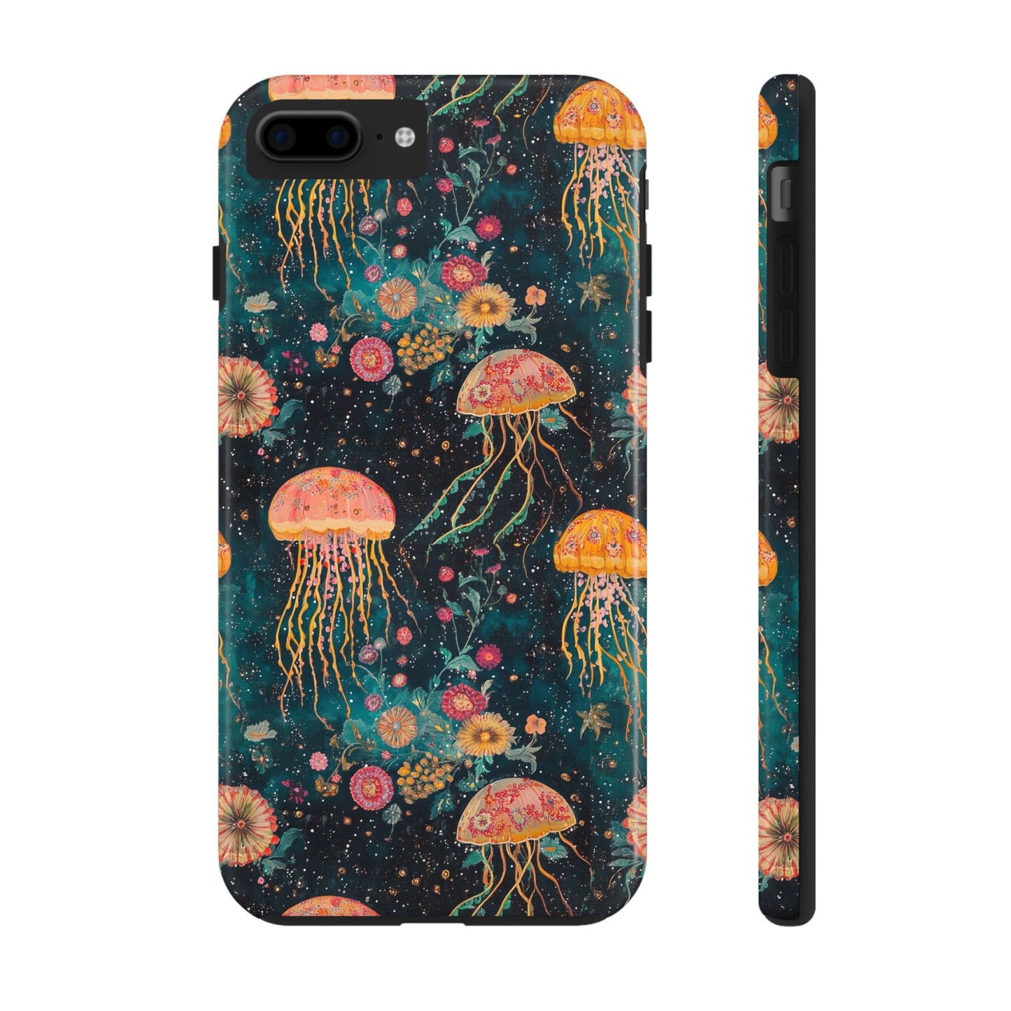 Under the Sea | Jellyfish Phone Cases, Floral Ocean Design, Sea Creature Protective Cover, Unique Tech Accessories, Underwater Theme Gifts, Tough Phone