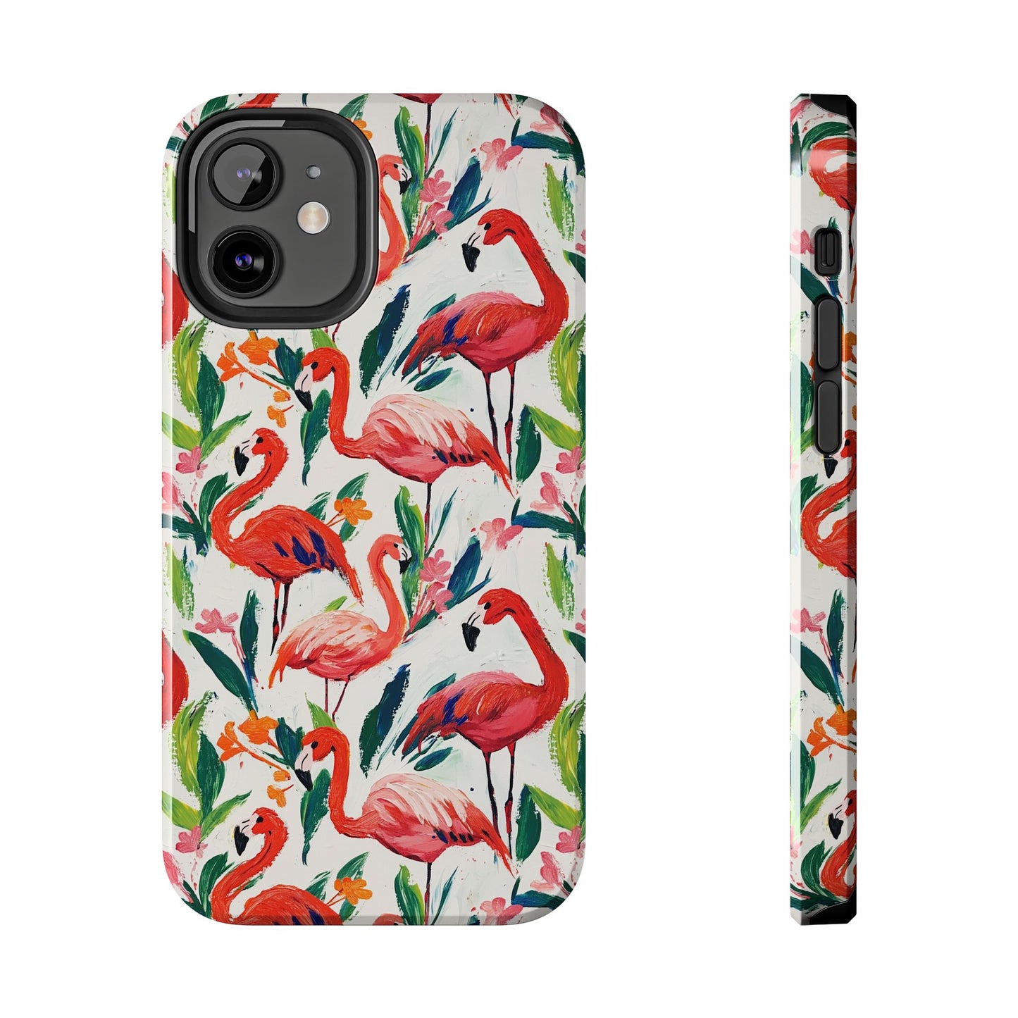 Animal Instinct | Flamingos Tough Phone Case