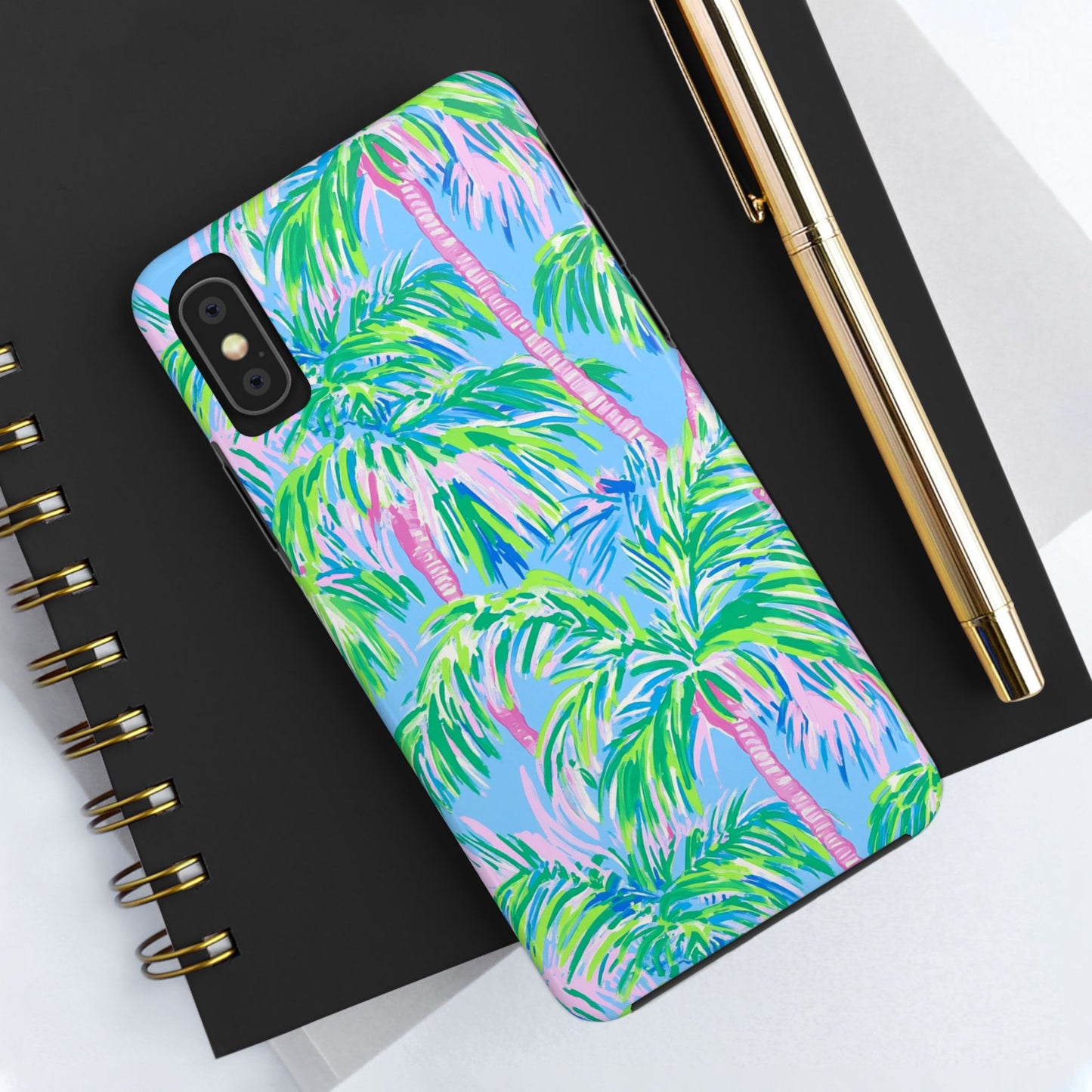 Nature Lover | Colorful Painted Palm Trees Phone Case