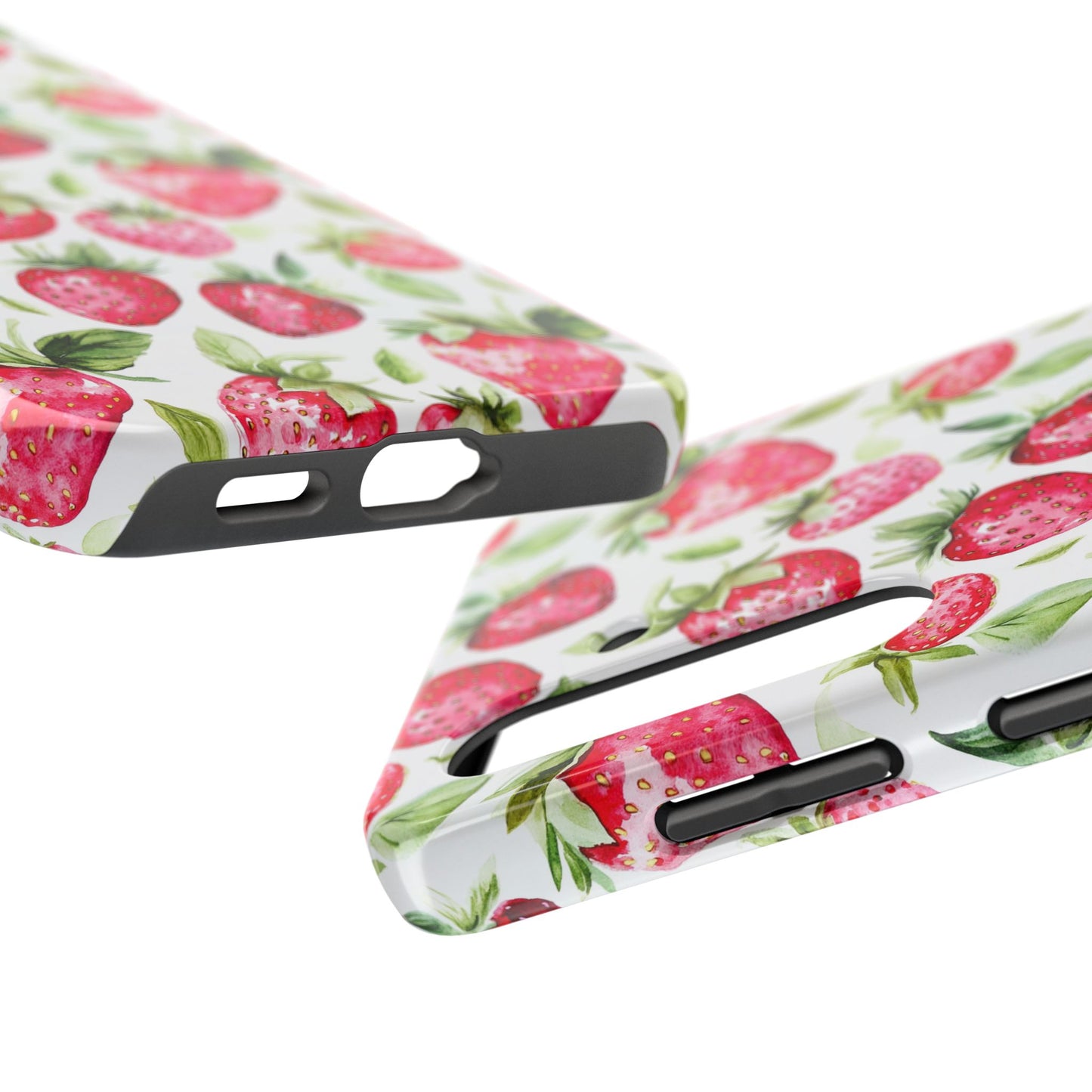 Nature Lover | Strawberry Watercolor Tough Phone Case