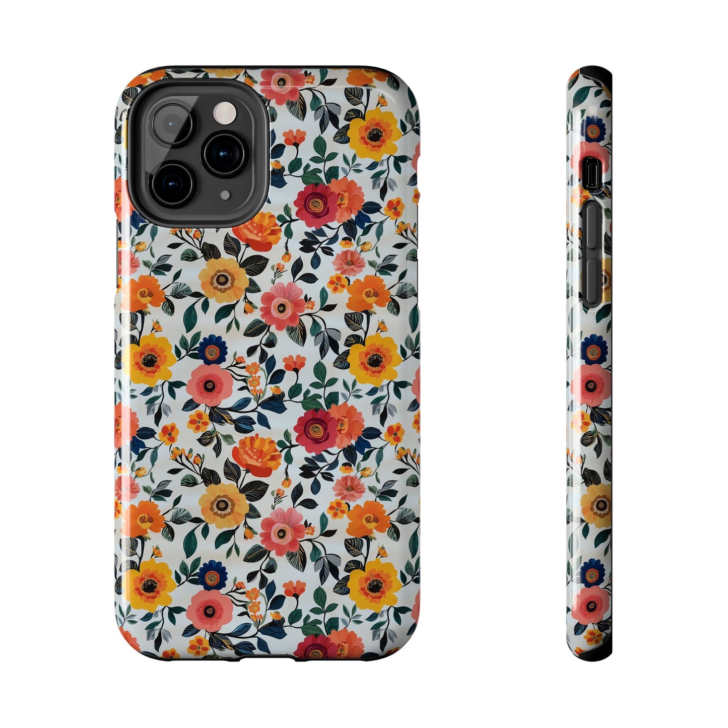 In Bloom | Small Colorful Flowers Tough Phone Cases