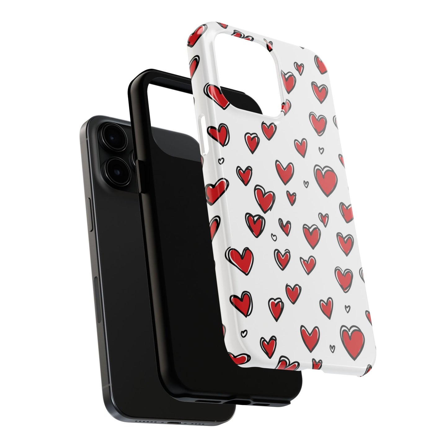 Love is in the Air | Red Hearts Tough Phone Case