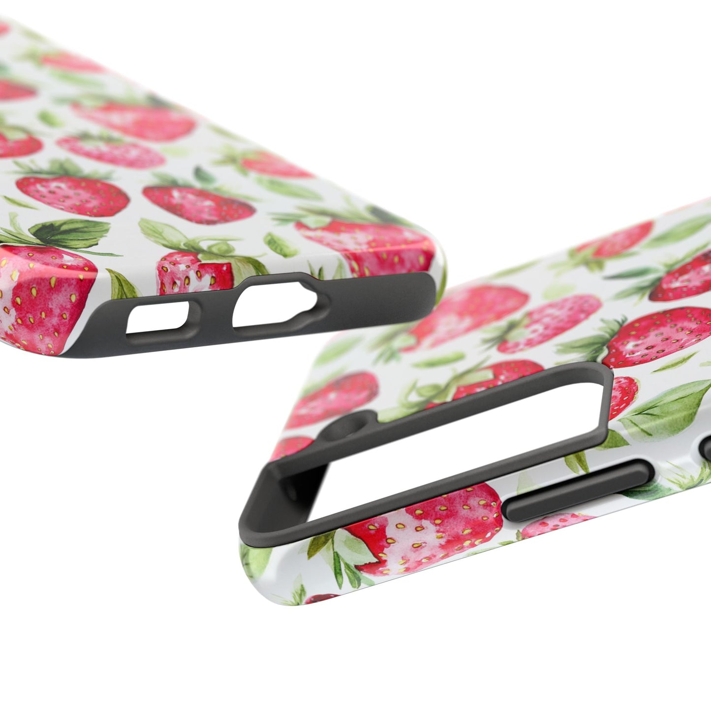 Nature Lover | Strawberry Watercolor Tough Phone Case