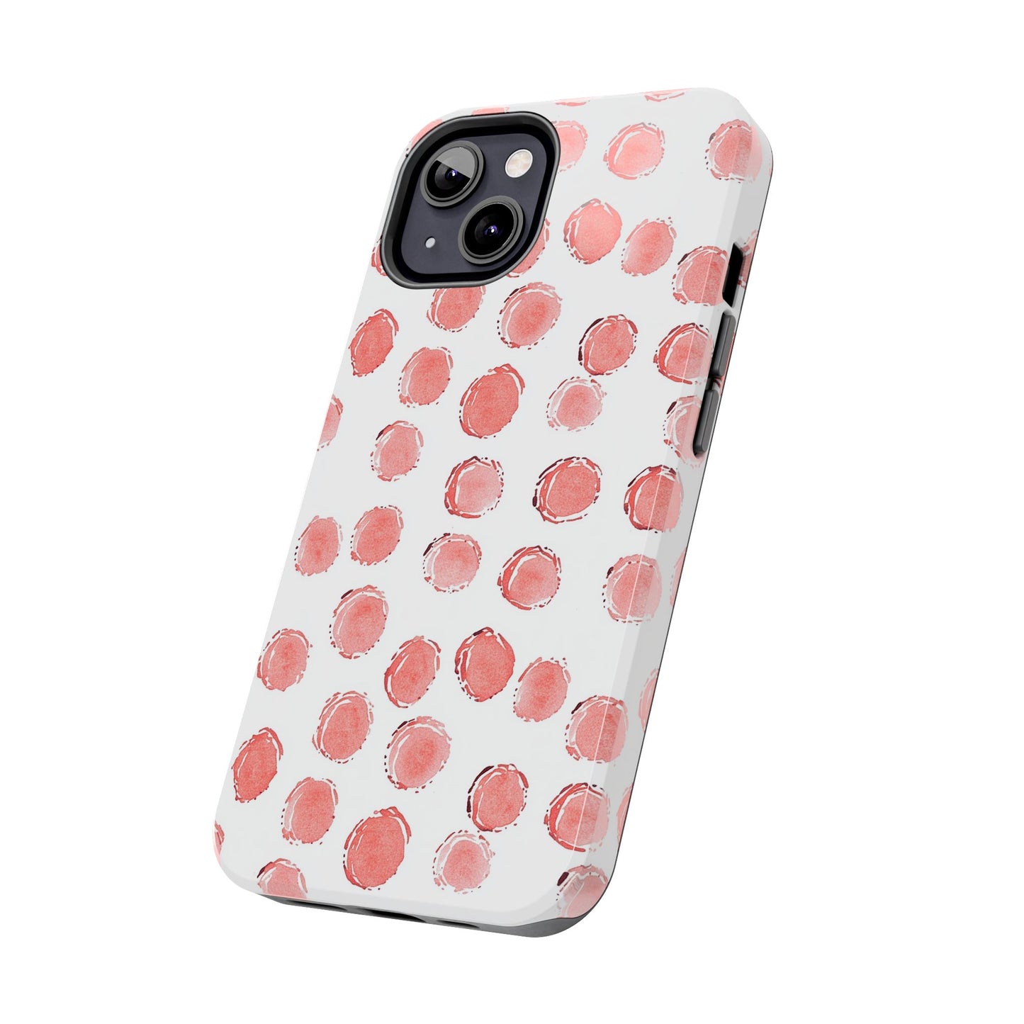 Trendy Spots | Pink Polka Dot Tough Phone Case