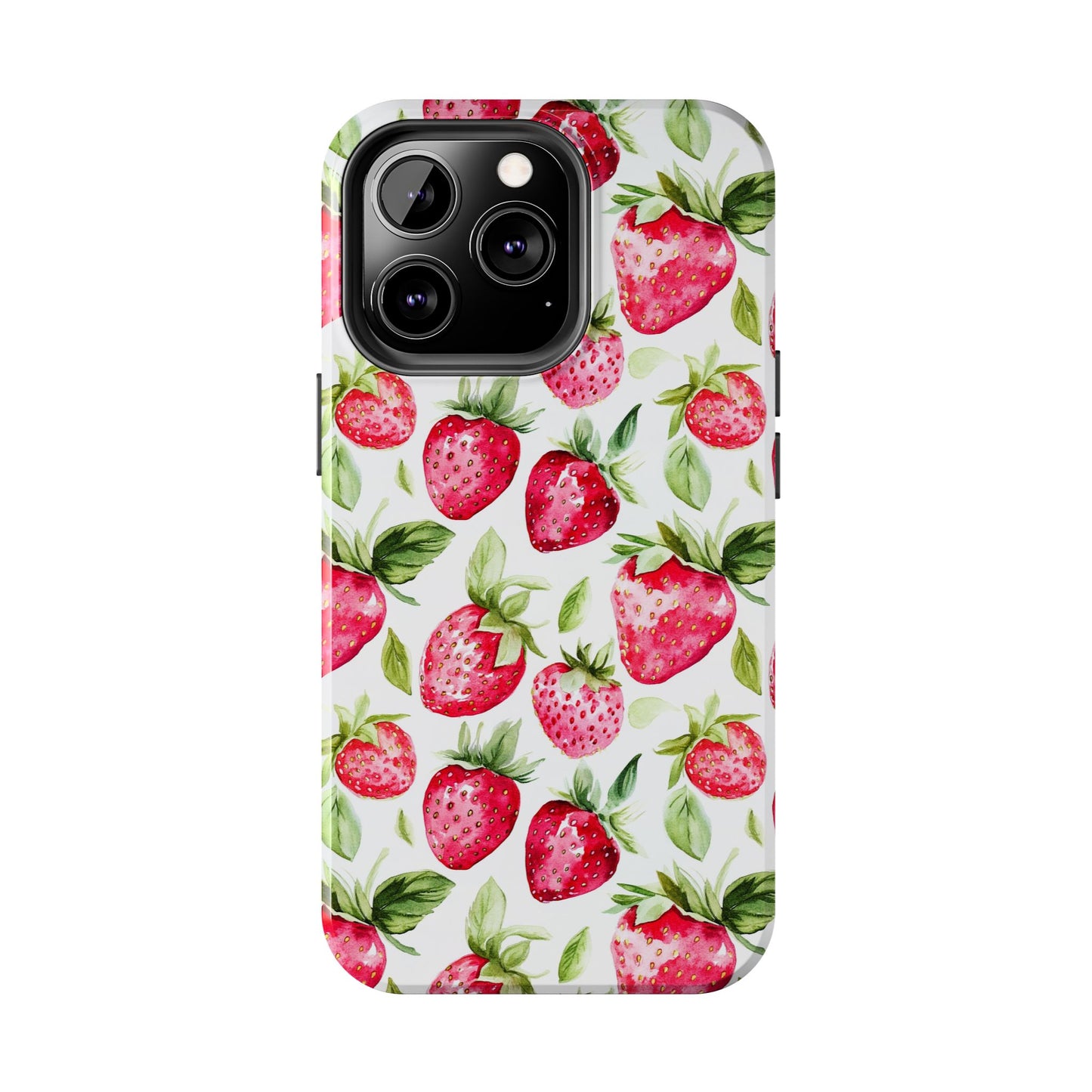 Nature Lover | Strawberry Watercolor Tough Phone Case