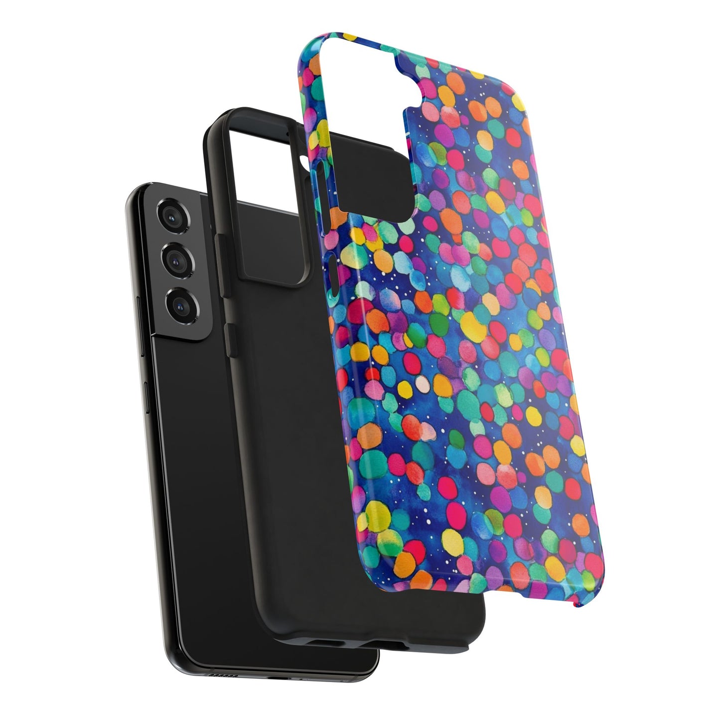 Trendy Spots | Colorful Blues Polka Dots Phone Case
