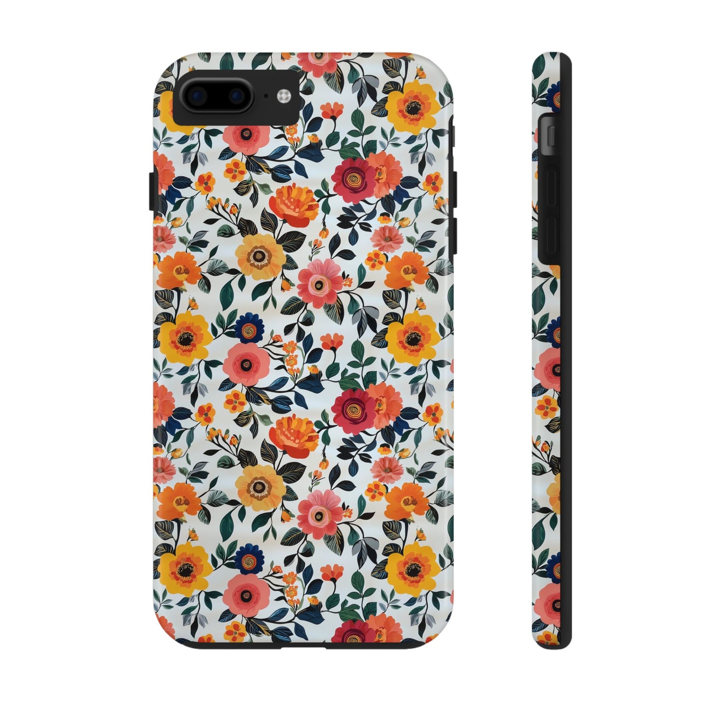 In Bloom | Small Colorful Flowers Tough Phone Cases