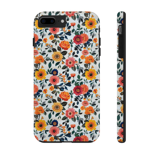 In Bloom | Small Colorful Flowers Tough Phone Cases