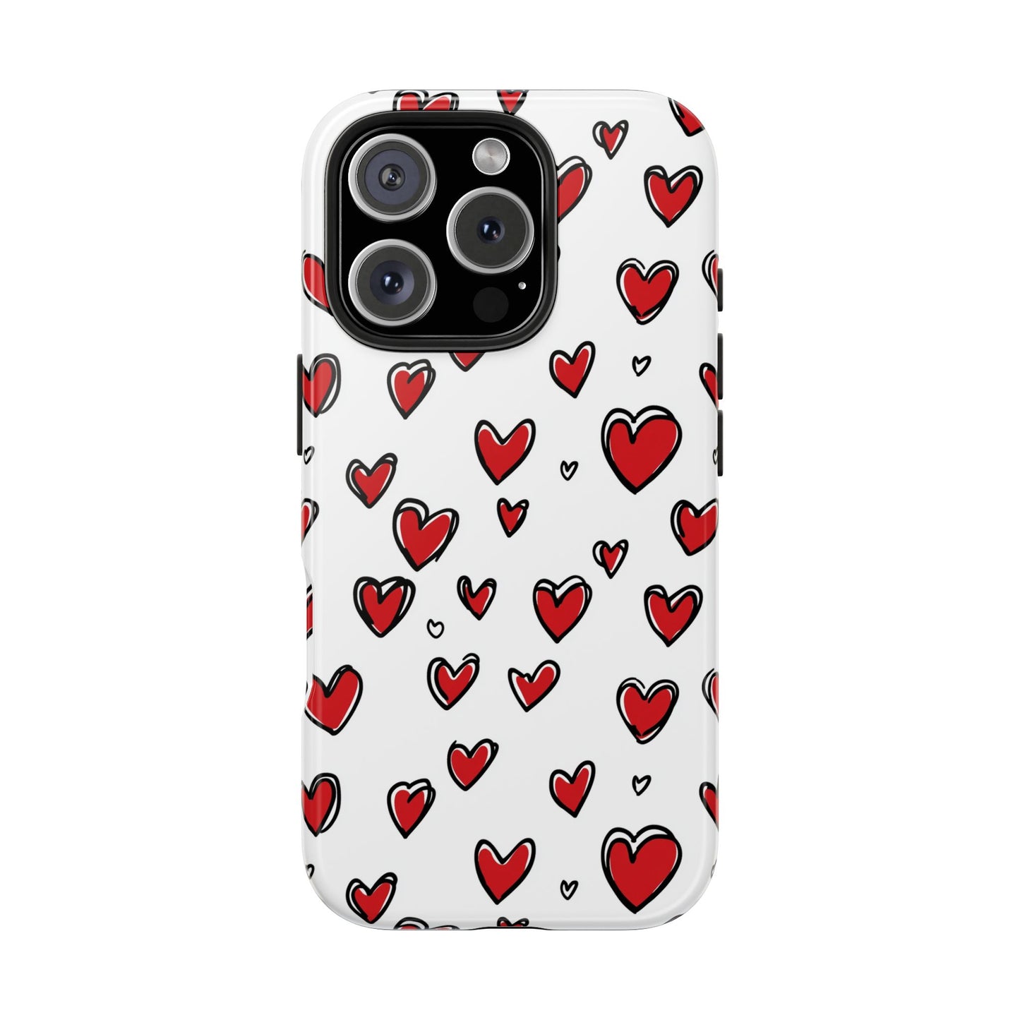 Love is in the Air | Red Hearts Tough Phone Case