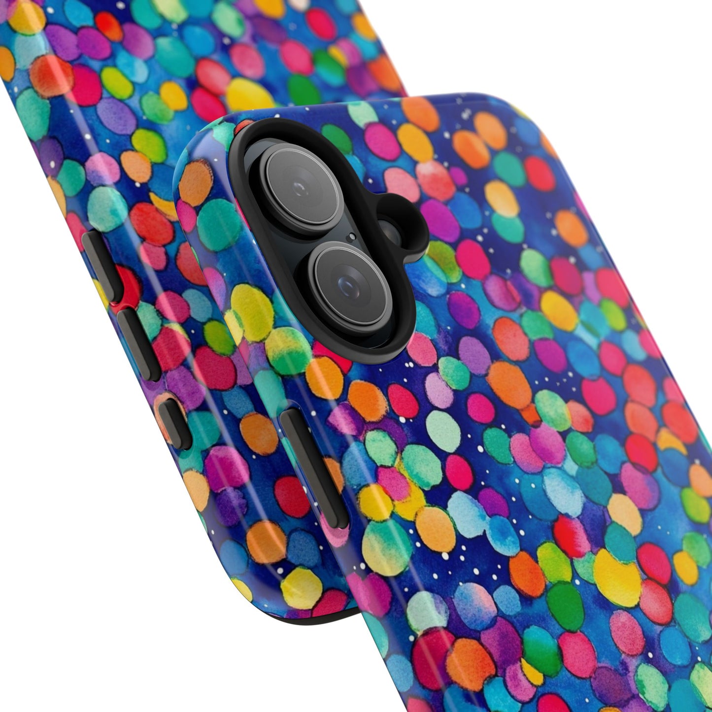 Trendy Spots | Colorful Blues Polka Dots Phone Case