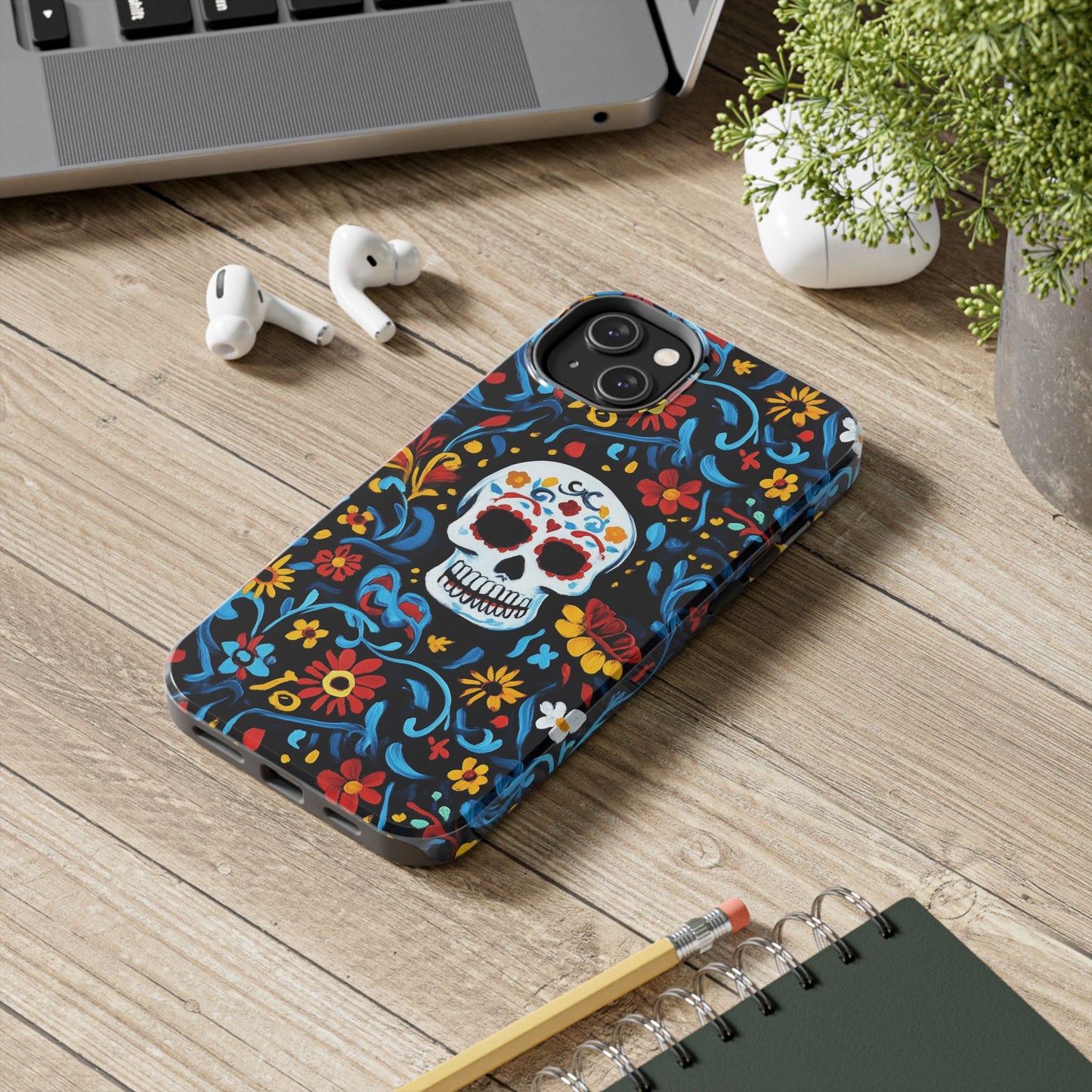 Mexicana de Corazon | Day of the Dead Tough Phone Case, Sugar Skull