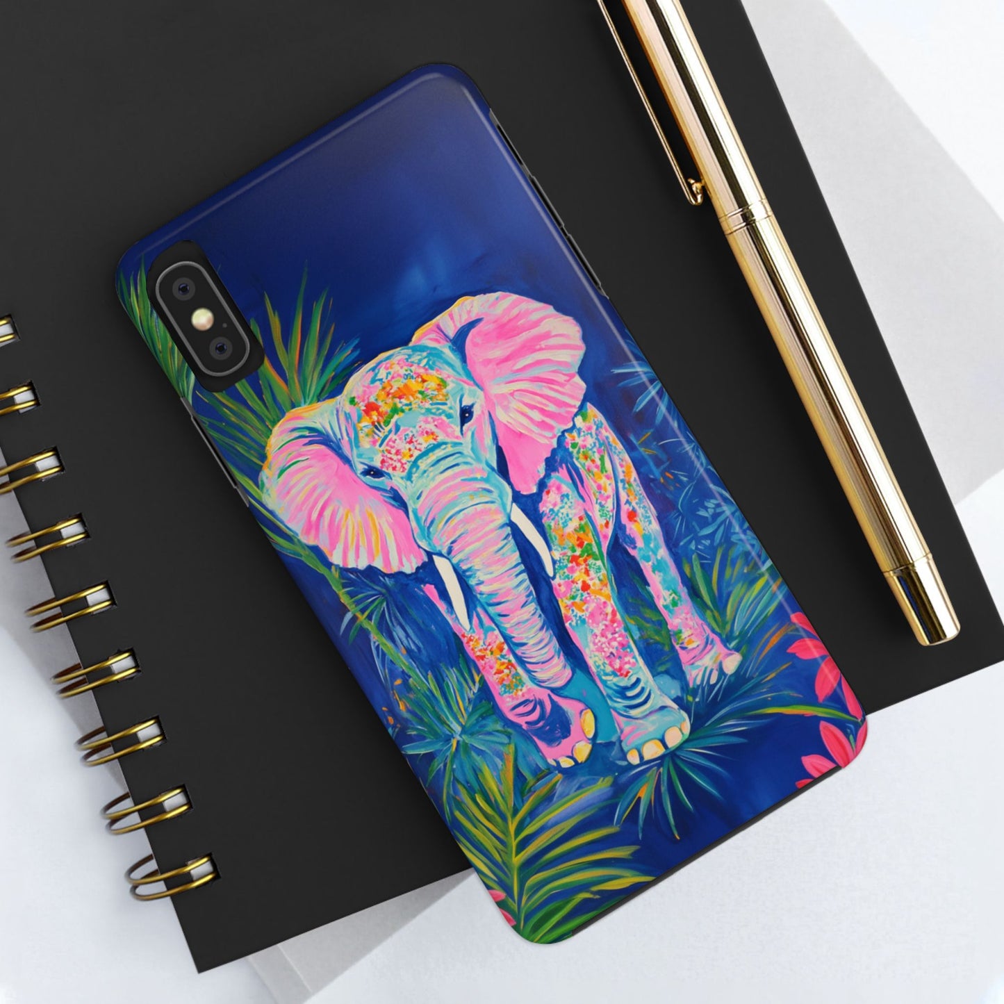 Animal Instinct | Vibrant Elephant Tough Phone Case
