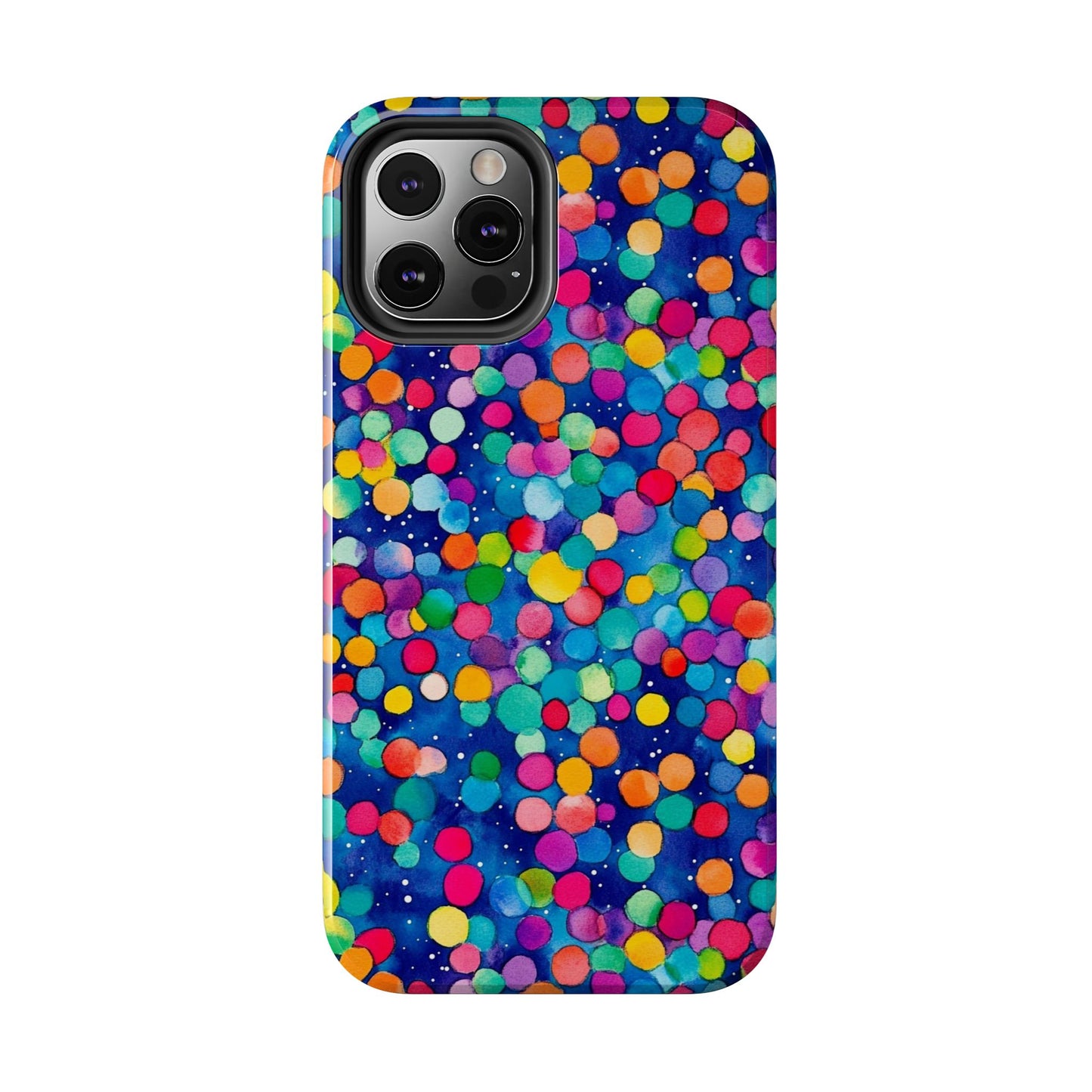 Trendy Spots | Colorful Blues Polka Dots Phone Case